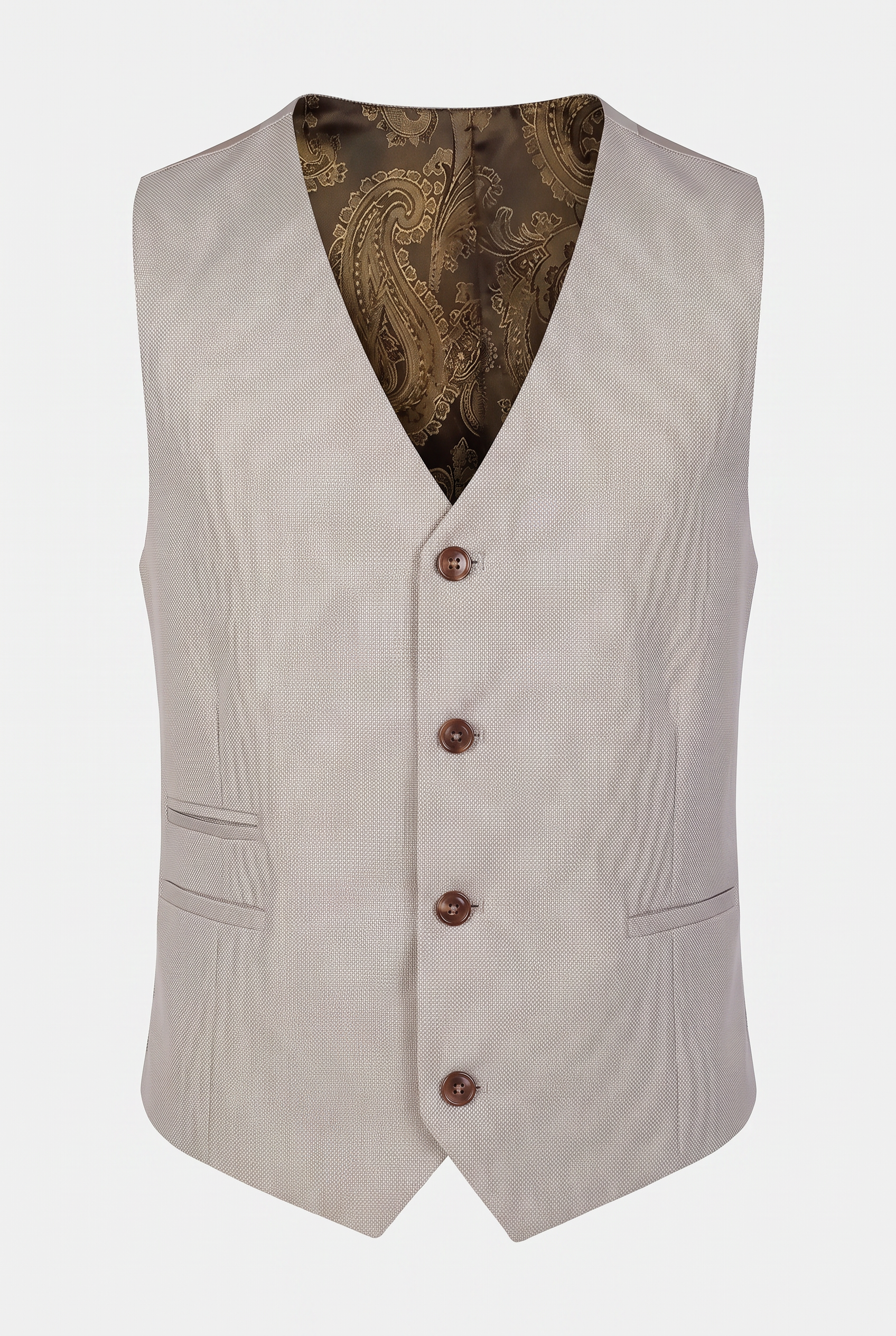 Boys Tailored Fit Suit - MAYFAIR - Stone Beige