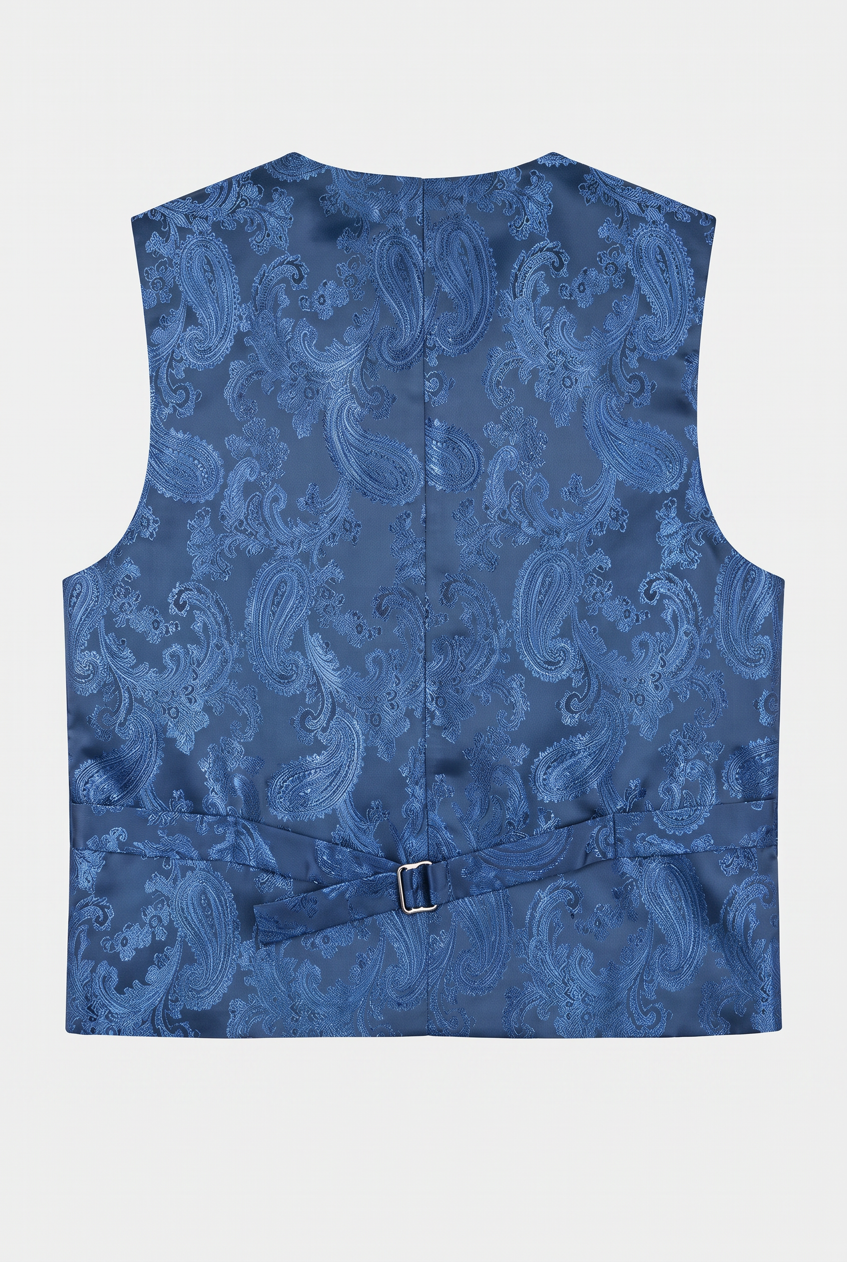 Boys' Tailored Fit Windowpane Check Suit - Cornflower Blue