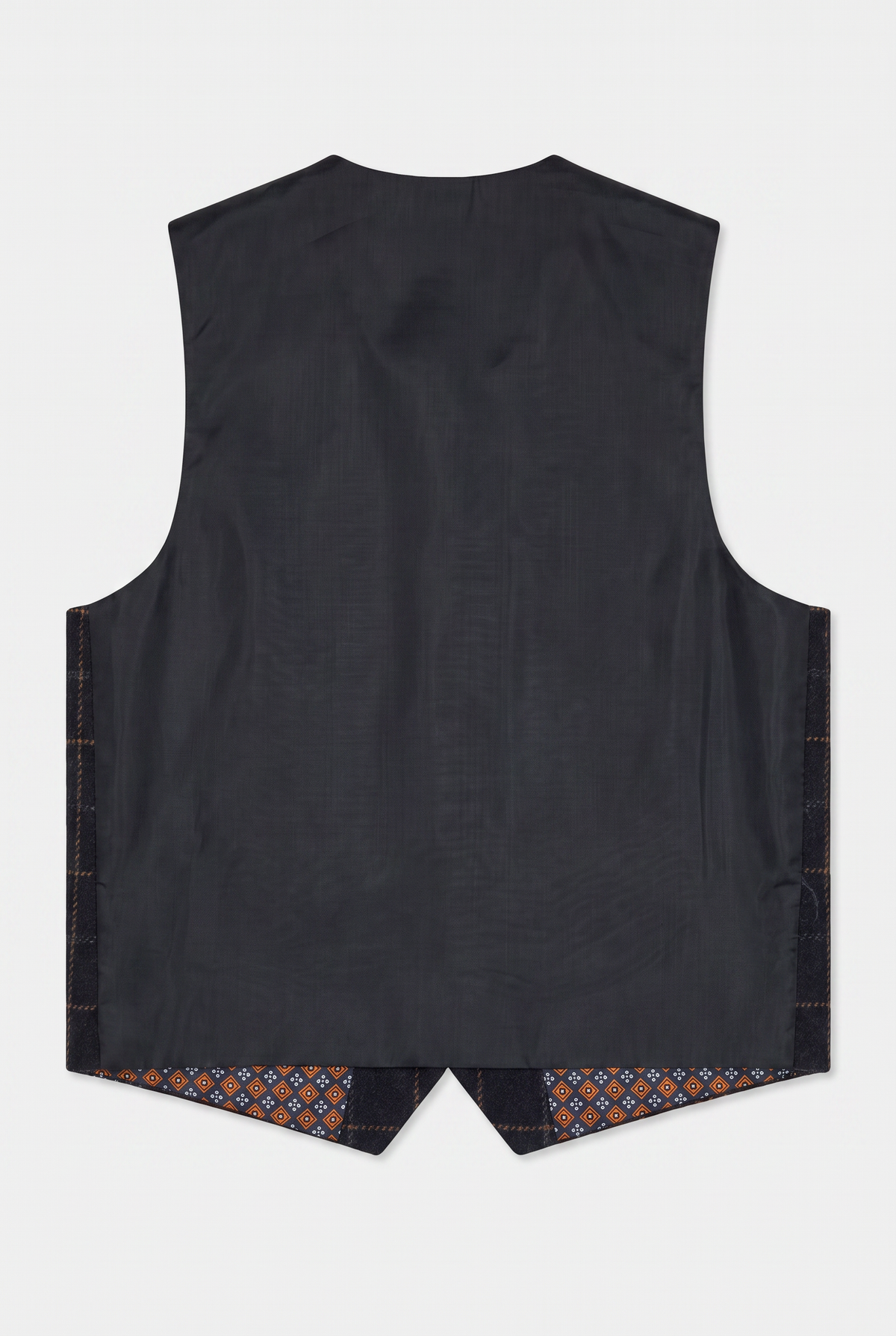 Boys Tweed Windowpane Check Slim Fit Suit - Cavani SHELBY Navy Blue