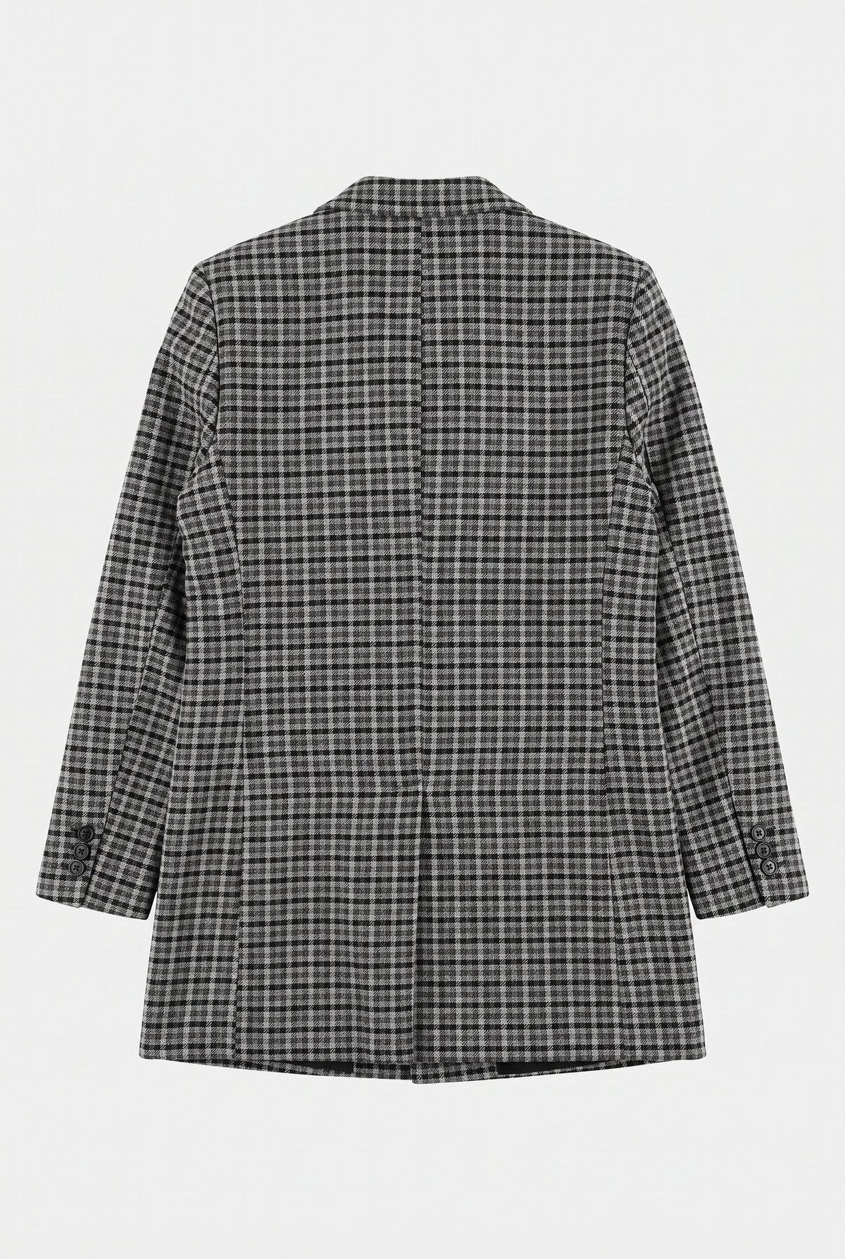 Boys Wool Birdseye Tweed Overcoat - Light Grey