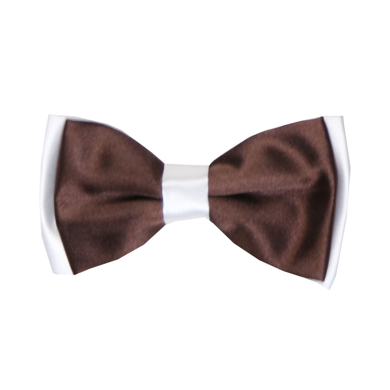 Boys Pre-Tied Adjustable Neck Strap Bowtie & Hanky Set - Black - White