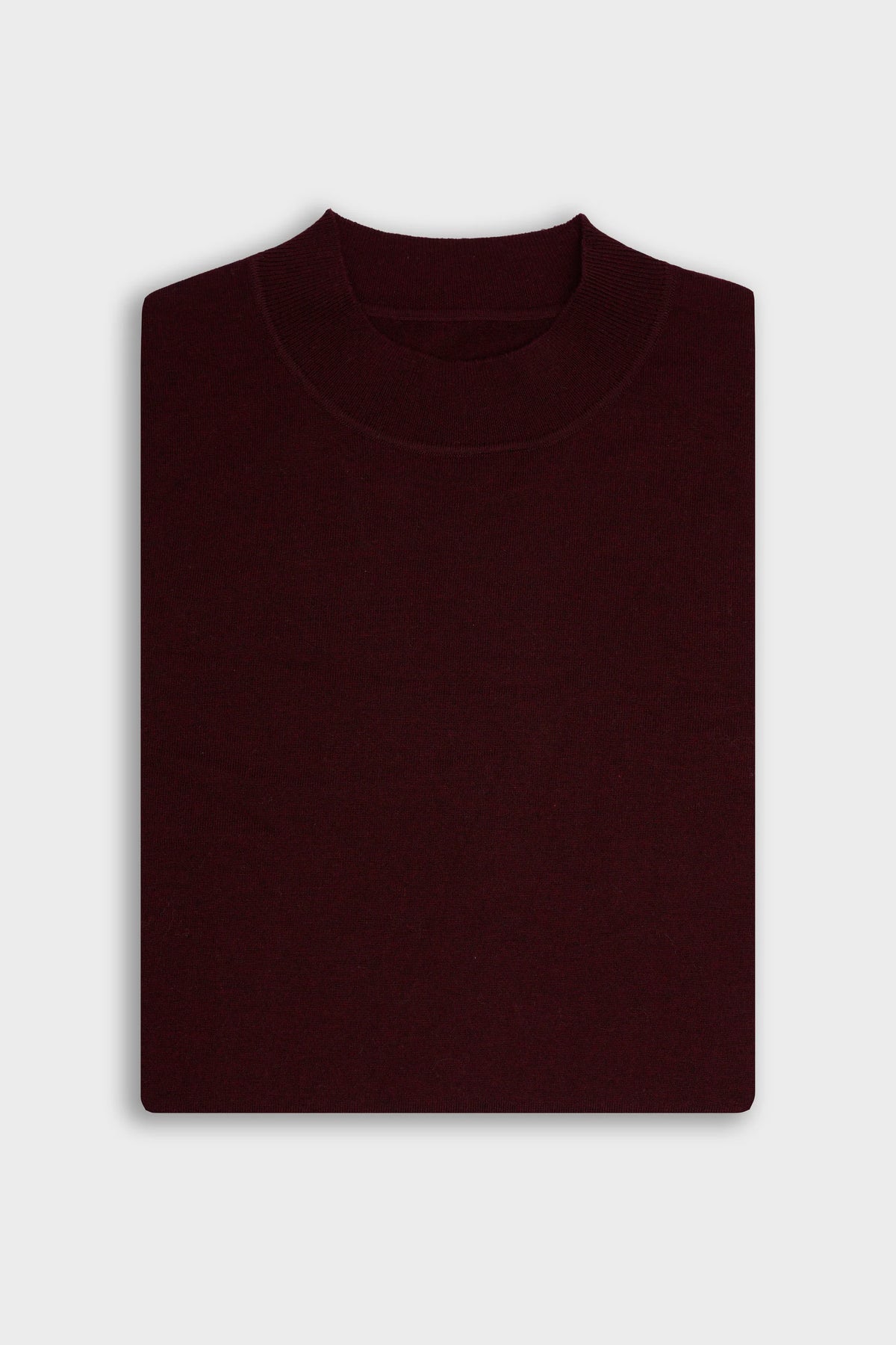 Men's Merino Wool High Neck Knitted Jumper – Cavani Colt Wine  picture