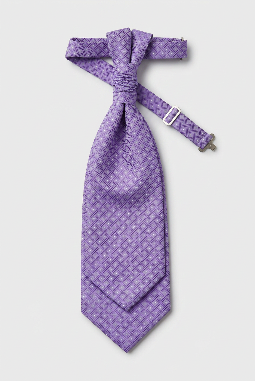Father & Son Matching Waistcoat, Wedding Cravat & Pocket Square Set in Lilac