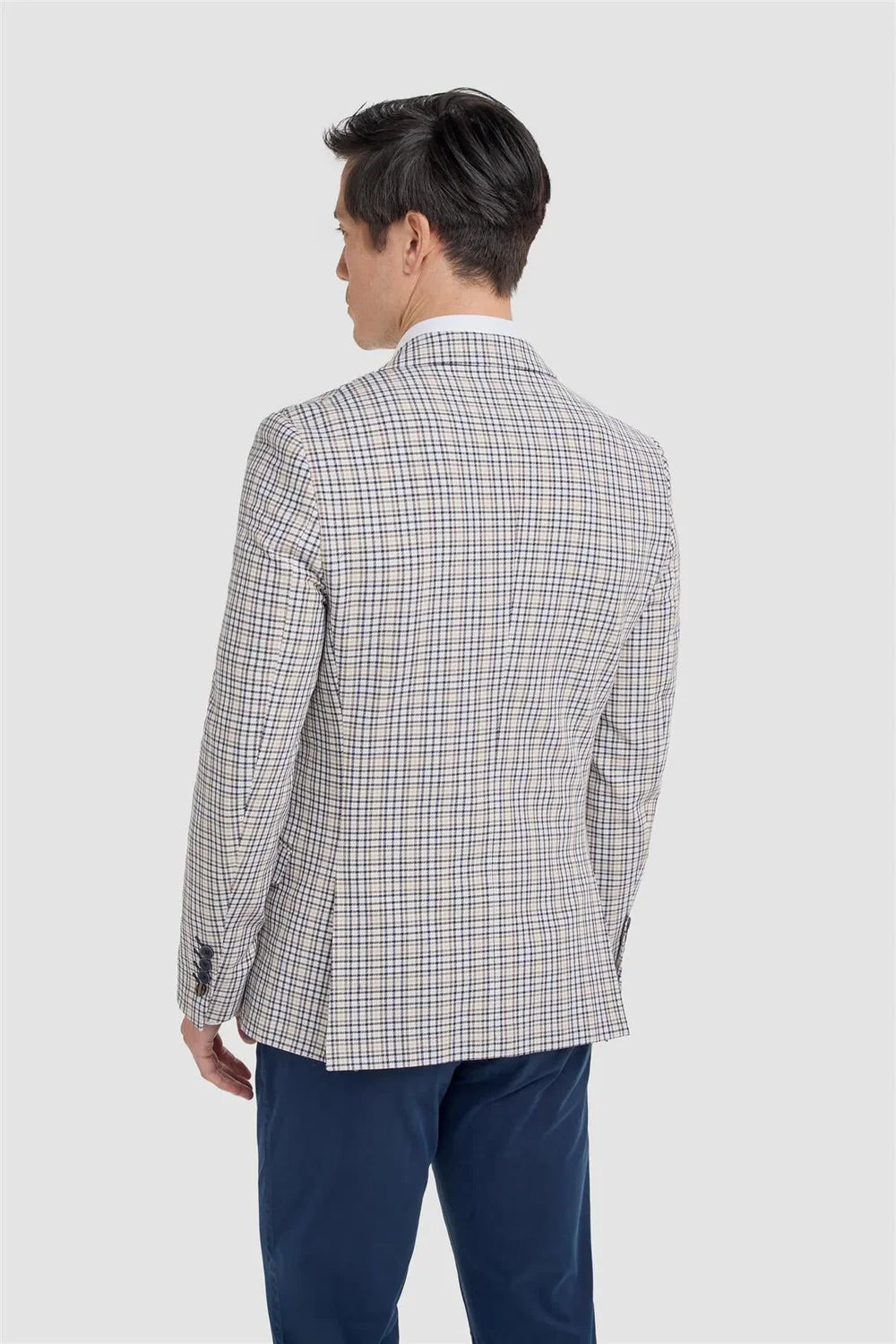 Father & Son Matching Mini Check Blazer - Beige