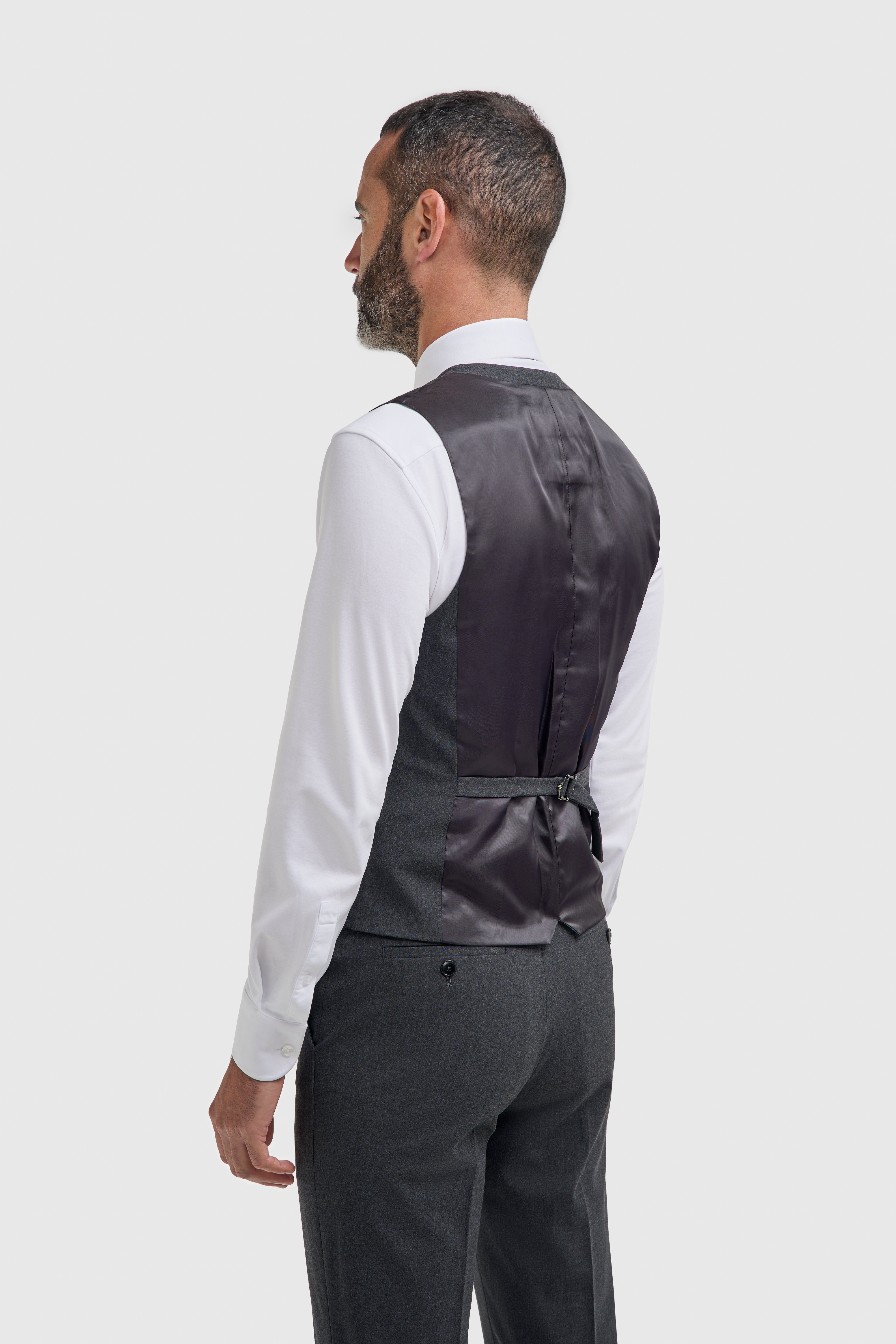 Father & Son Matching Slim Fit 3-Piece Suit Set - Malibu Charcoal Grey
