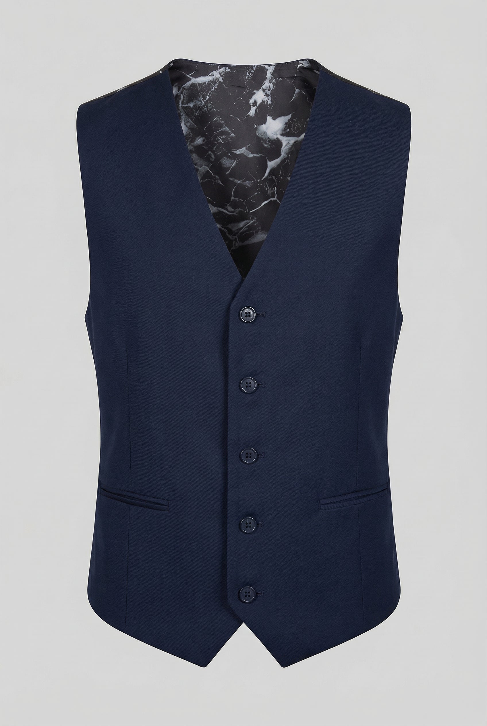 Boys 5-Piece Tailored Fit Formal Suit - Grant - Navy Blue