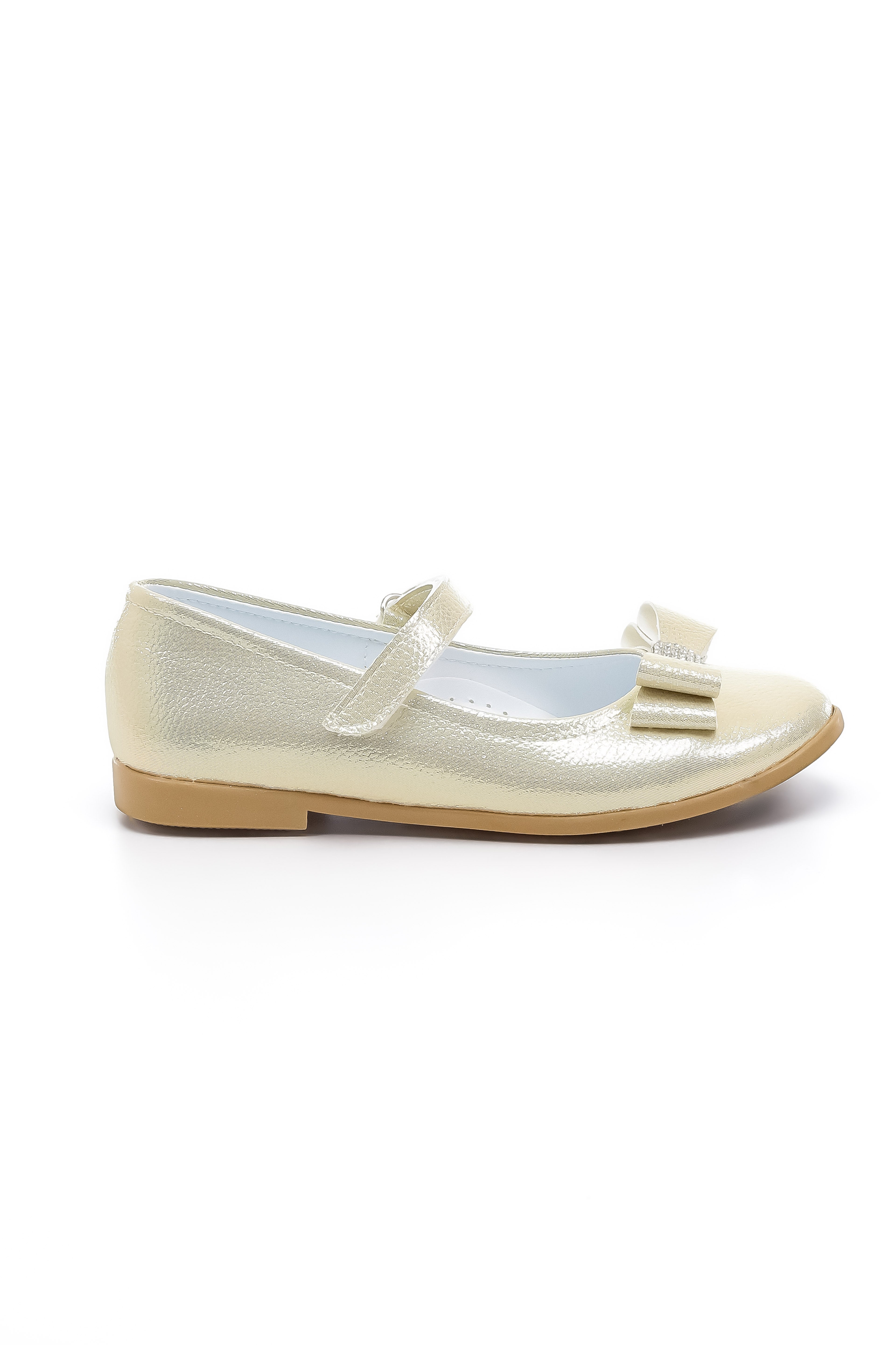 Girls Mary Jane Flat Patent Dress Shoes - LAYLA - Gold