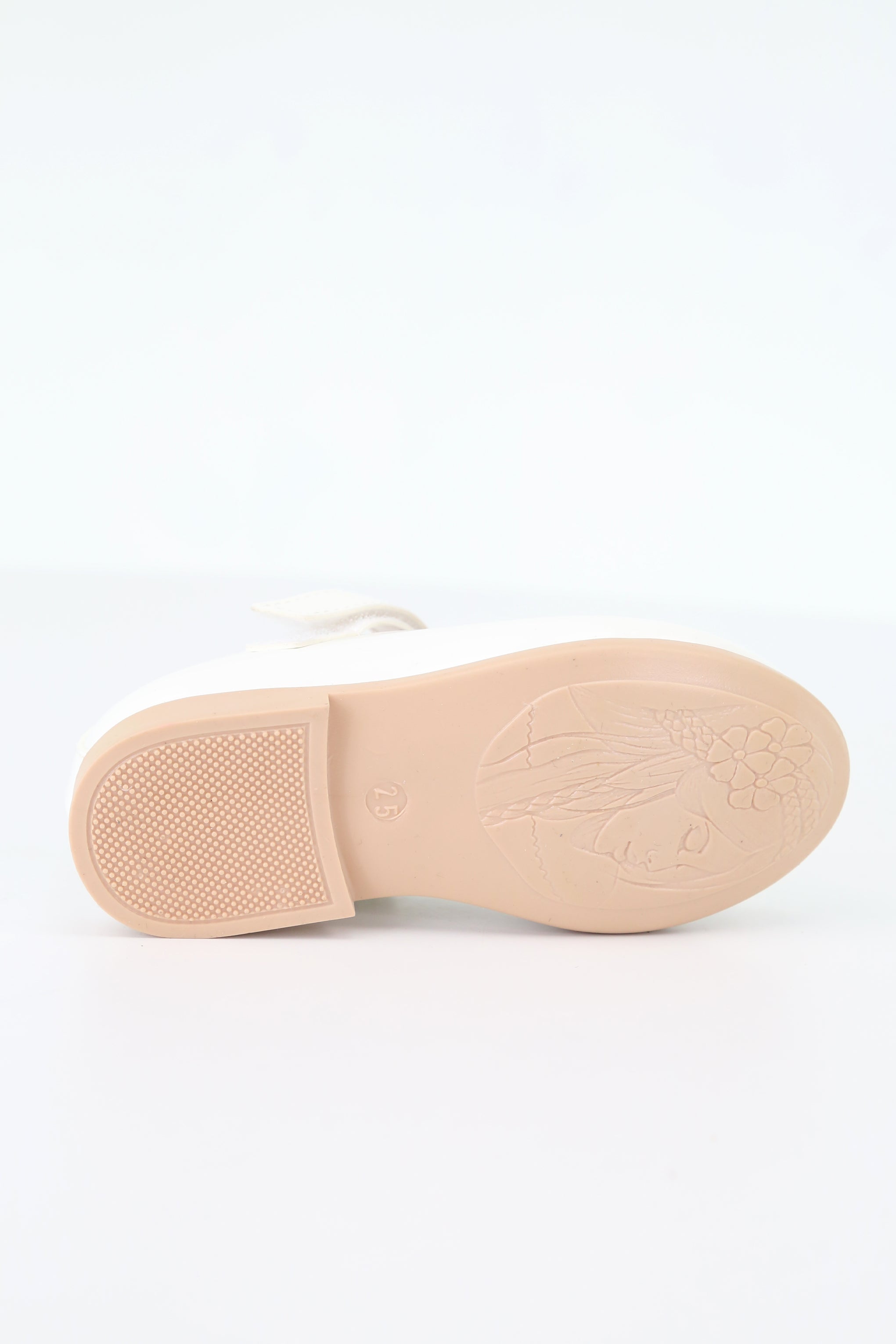 Girls Mary Jane Flat Patent Dress Shoes LAYLA - Off white