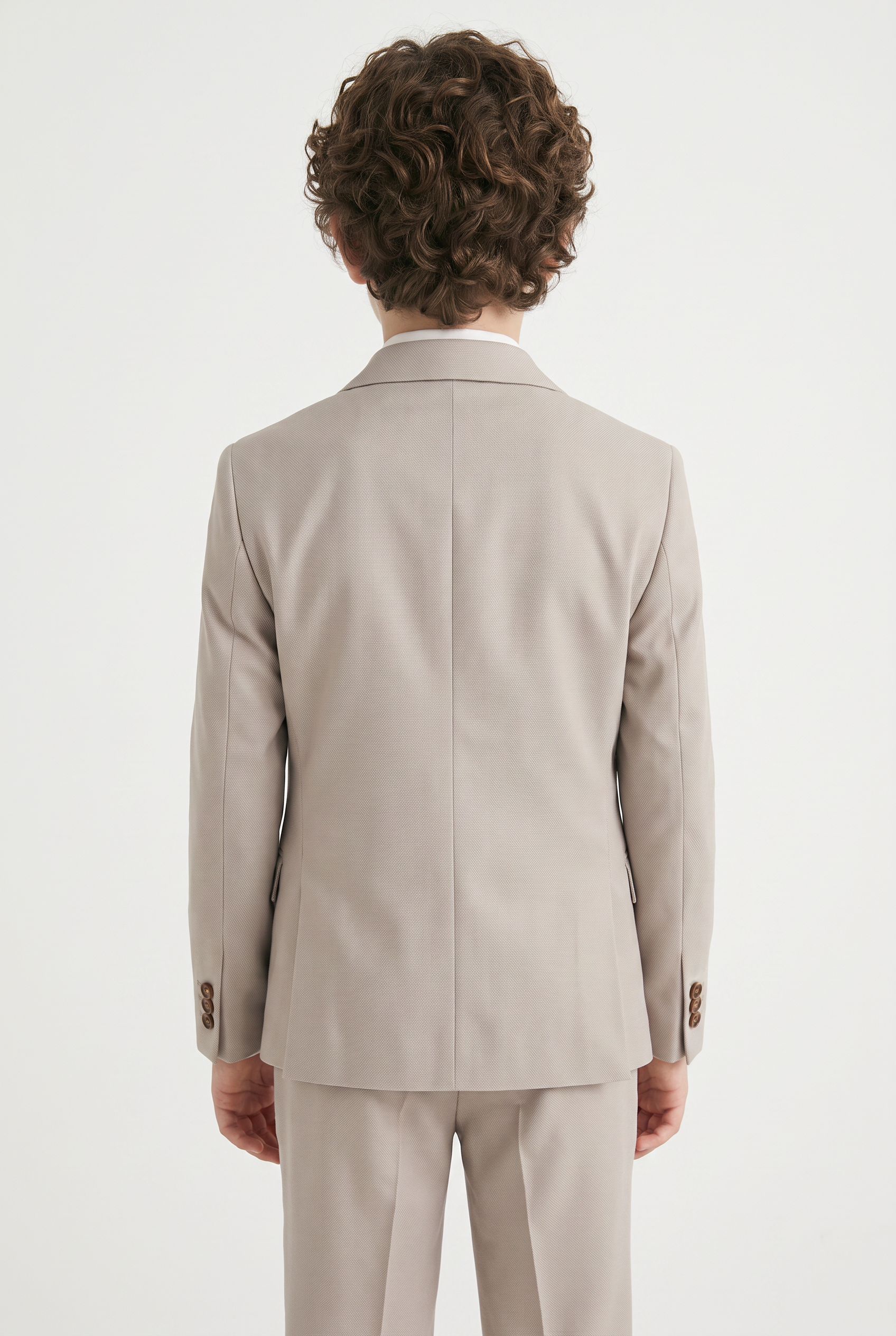 Boys Tailored Fit Suit - MAYFAIR - Stone Beige