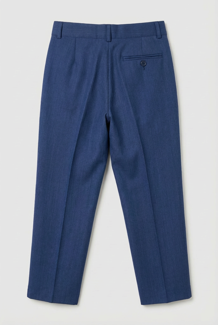 Boys 4-Piece Slim Fit Twill Suit - Midnight Blue