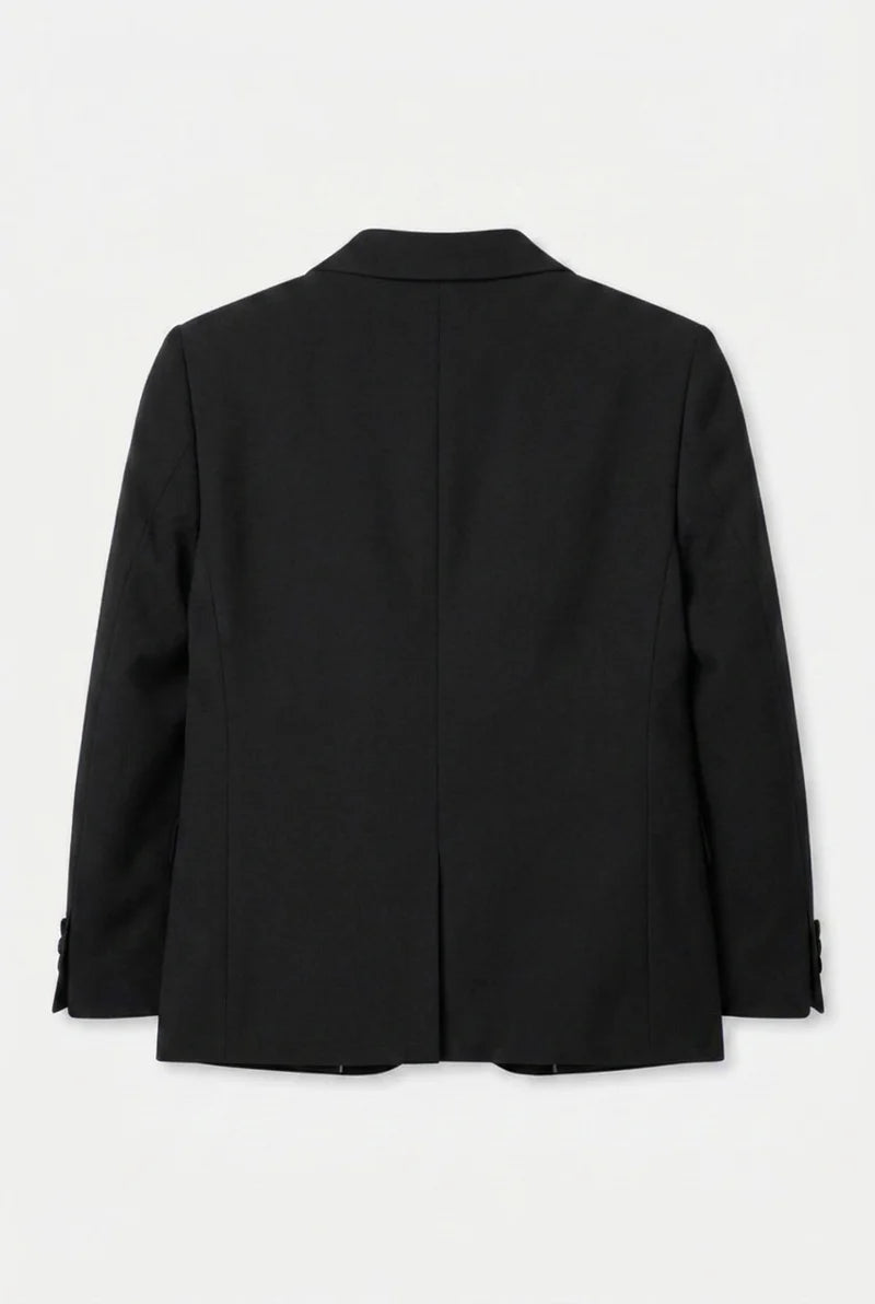 Boys' Black Tuxedo Suit with Cufflink Shirt