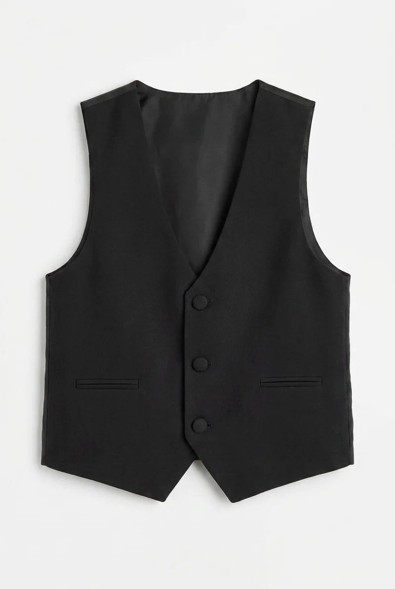 Boys' Black Tuxedo Suit with Cufflink Shirt