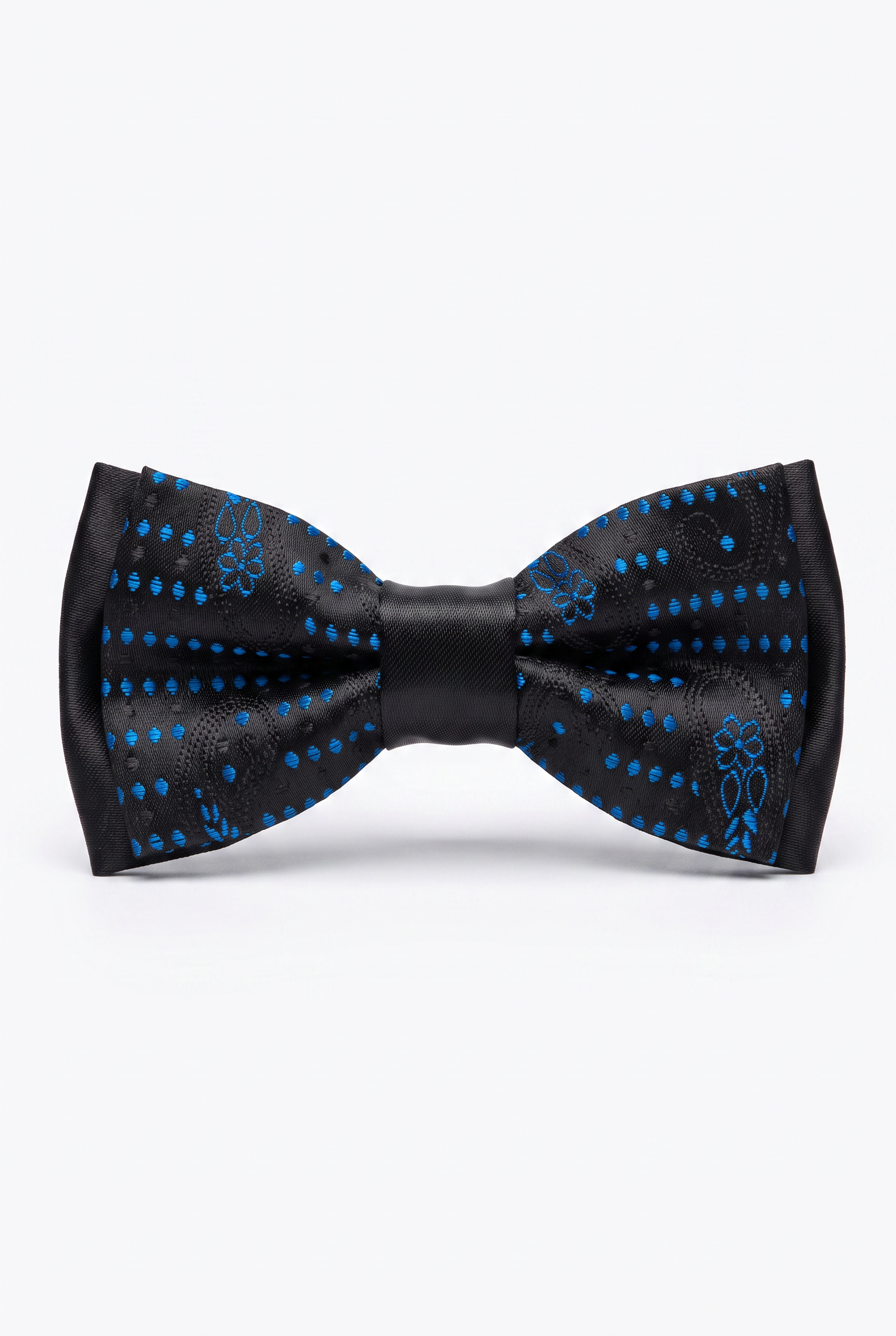 Kids Bow Tie – Adjustable Pre-Tied Bow Tie for Boys - Blue and Black