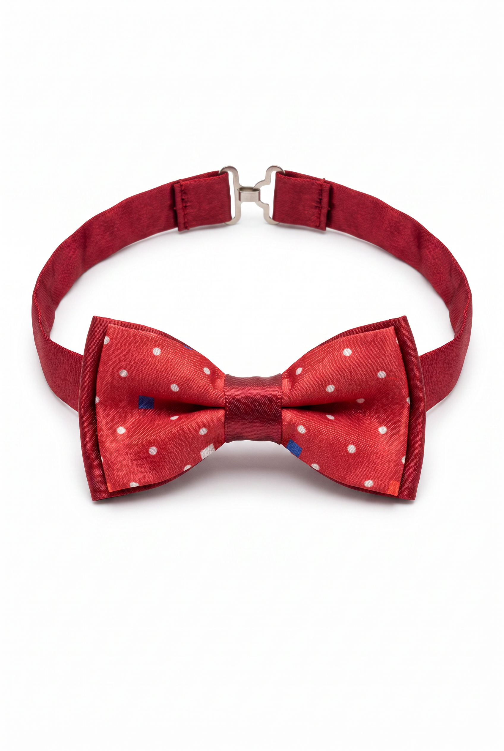 Kids Bow Tie – Adjustable Pre-Tied Bow Tie for Boys - Burgundy Picture