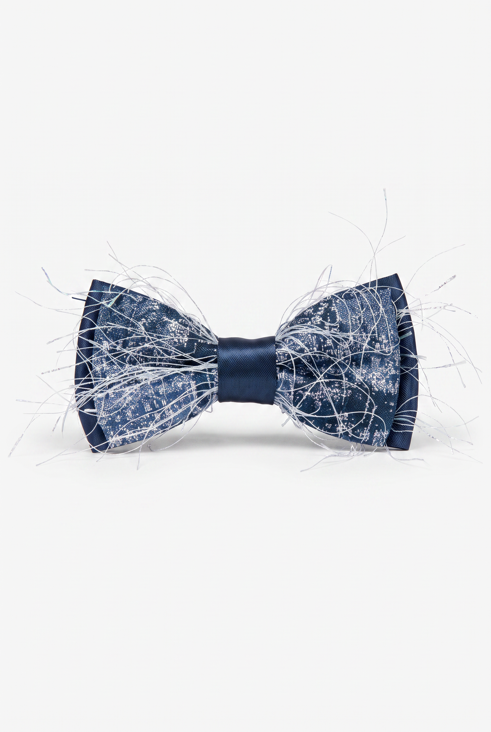 Kids Bow Tie – Adjustable Pre-Tied Bow Tie for Boys -  Fringed Navy