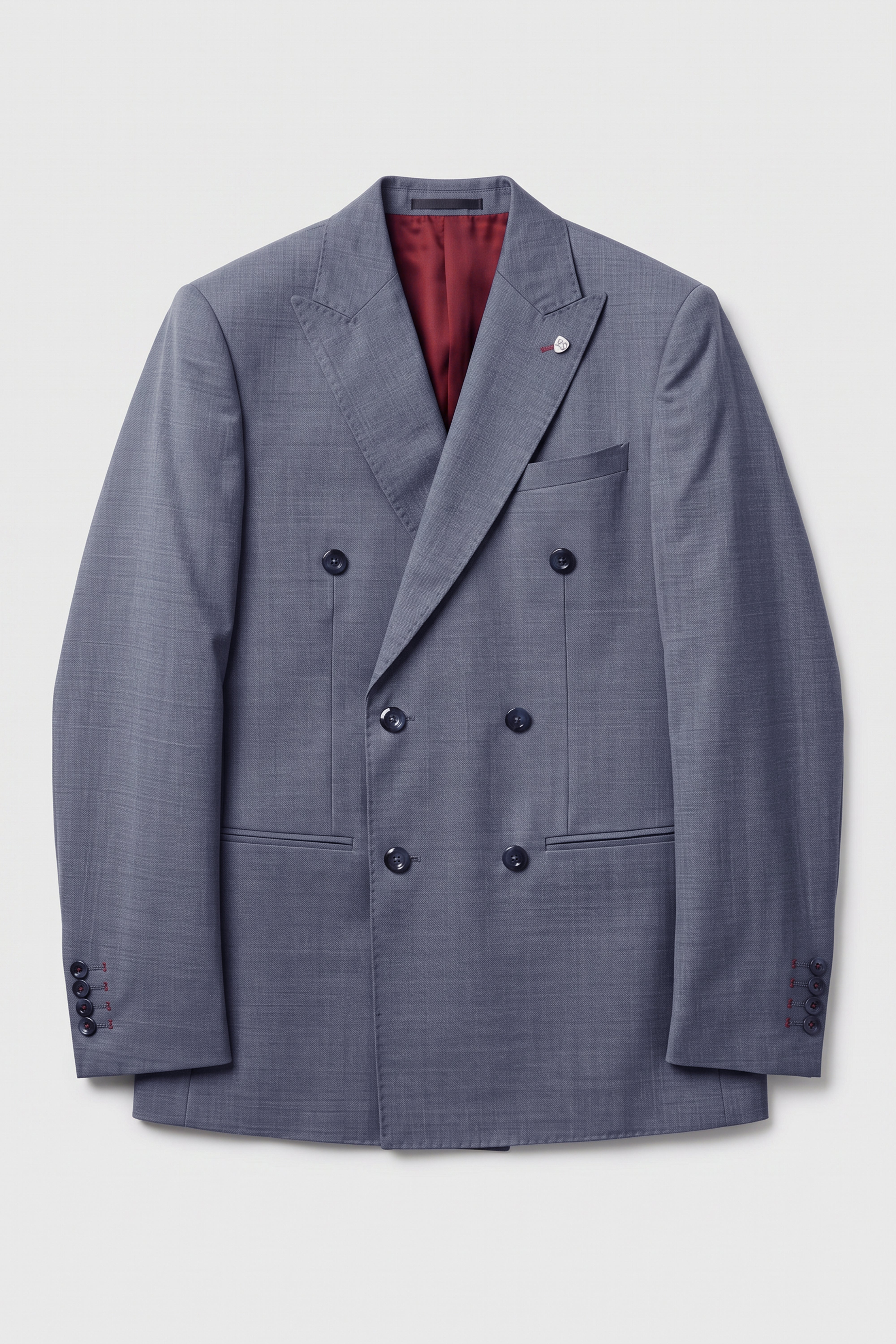 Men’s 2-Piece Double Breasted Formal Suit - Style FINN GREY