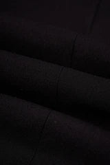 Men’s 2-Piece Satin Peak Lapel Tuxedo Dinner Suit Bundle - Cavani Malibu Black