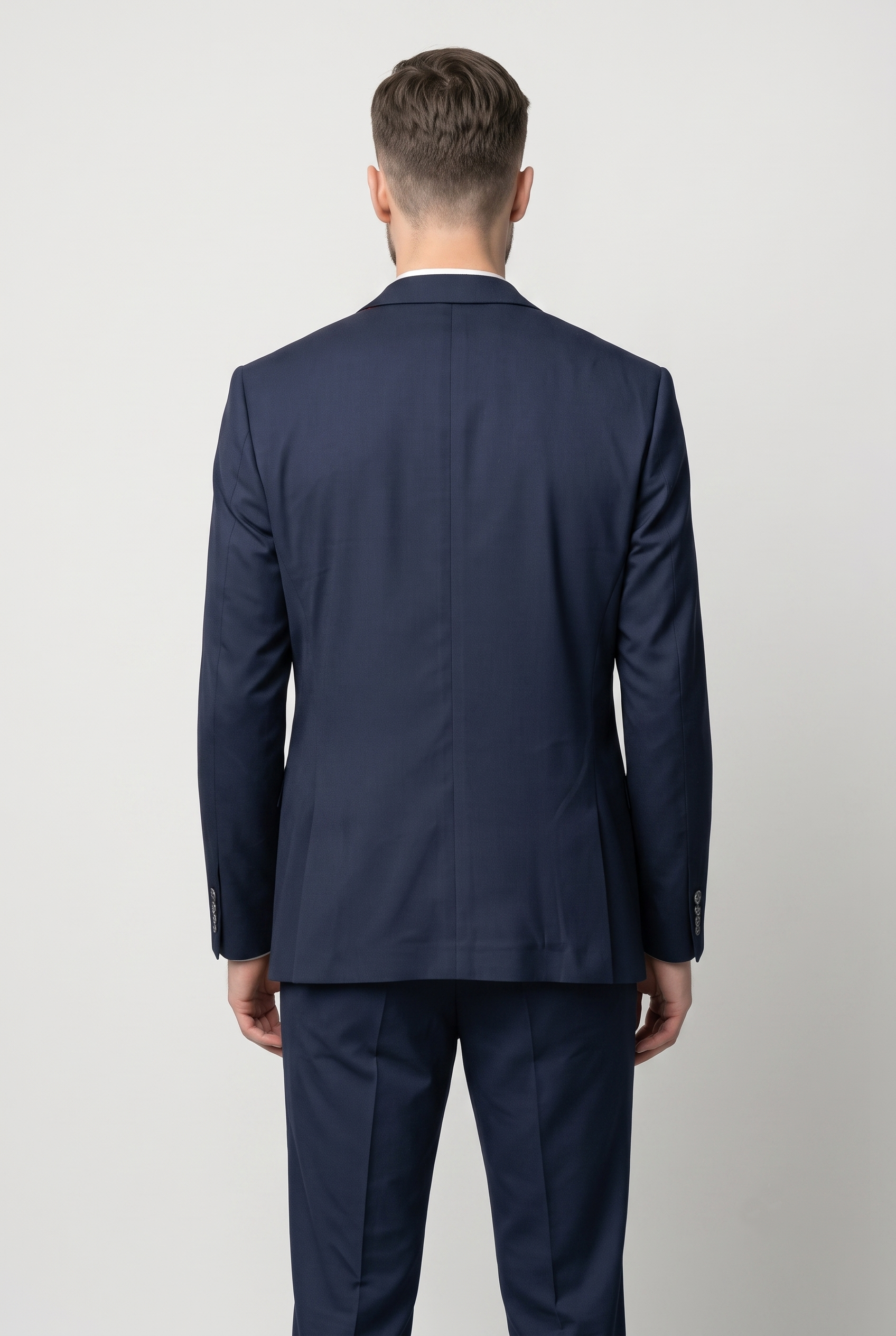 Men’s 3-Piece Formal Suit - Style PORTER NAVY BLUE