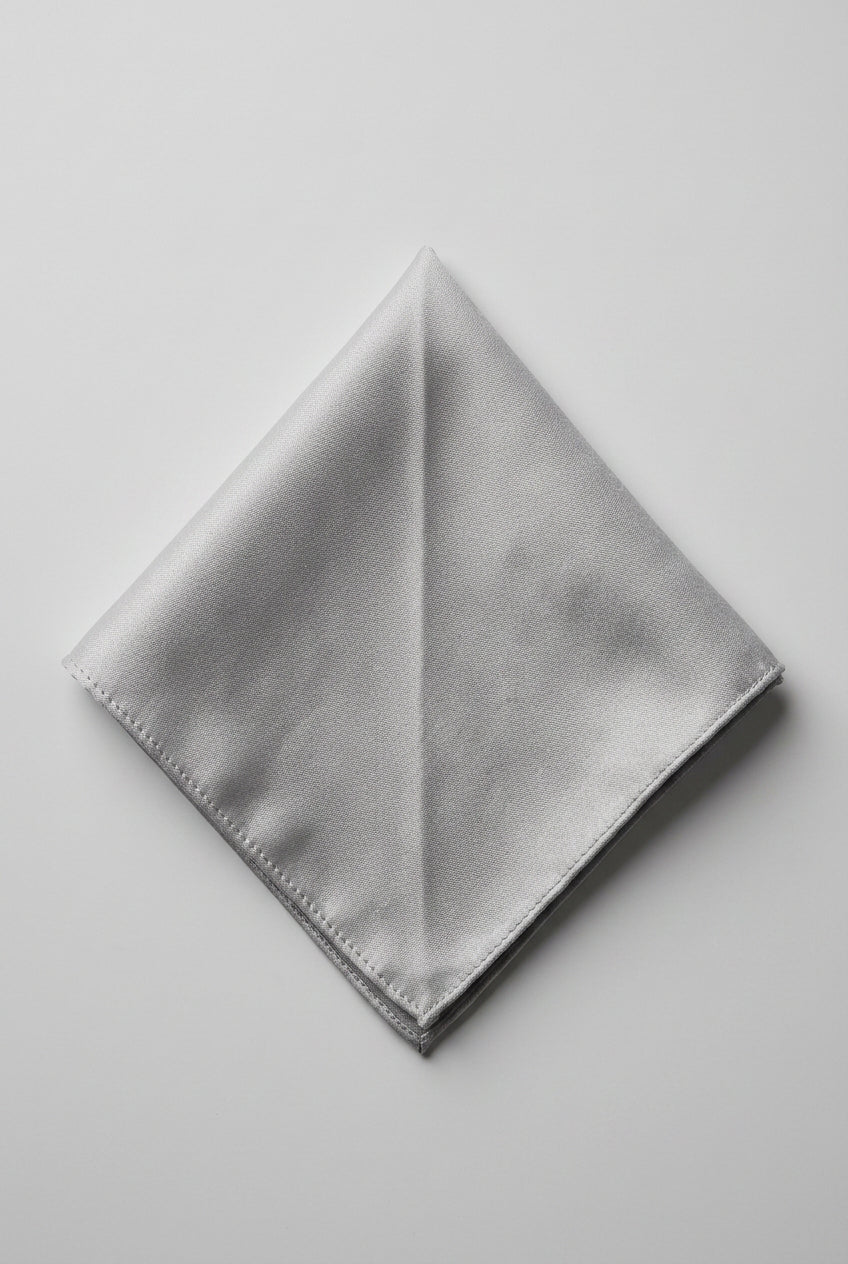 Men’s 3-Piece Long Sleeve Formal Shirt Set - Brunella -  Grey Hankie Picture