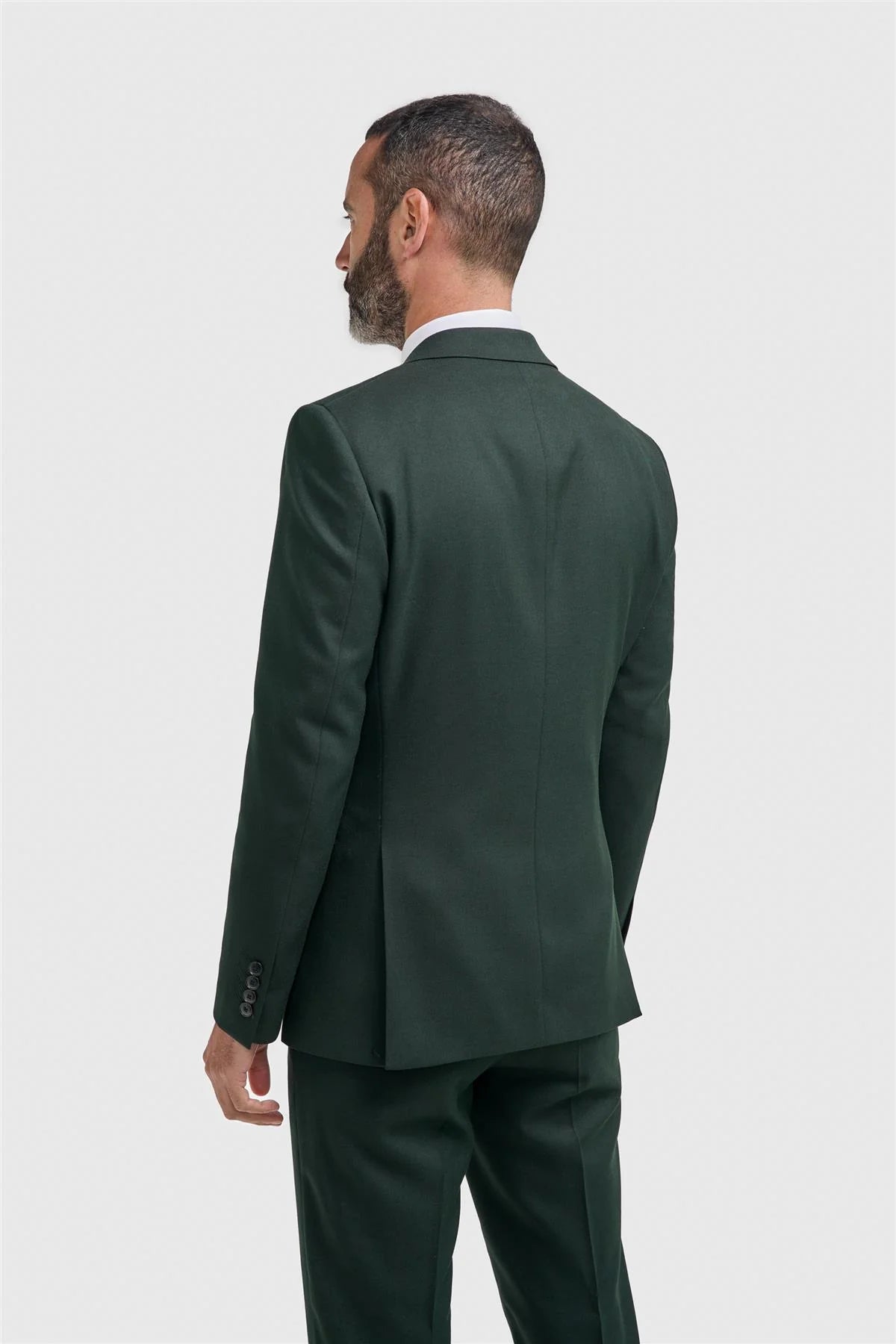Men’s 3-Piece Slim Fit Formal Suit - Malibu - Forest Green