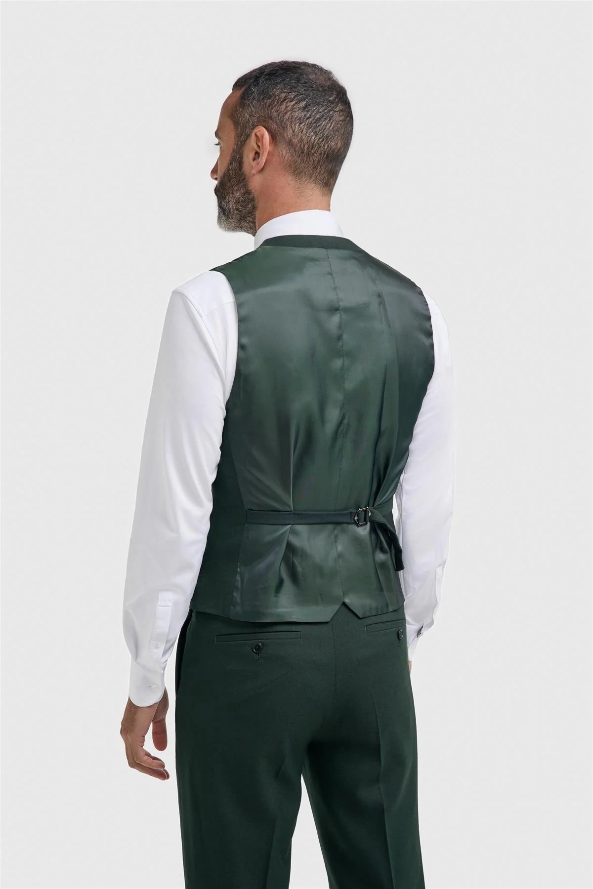 Men’s 3-Piece Slim Fit Formal Suit - Malibu - Forest Green