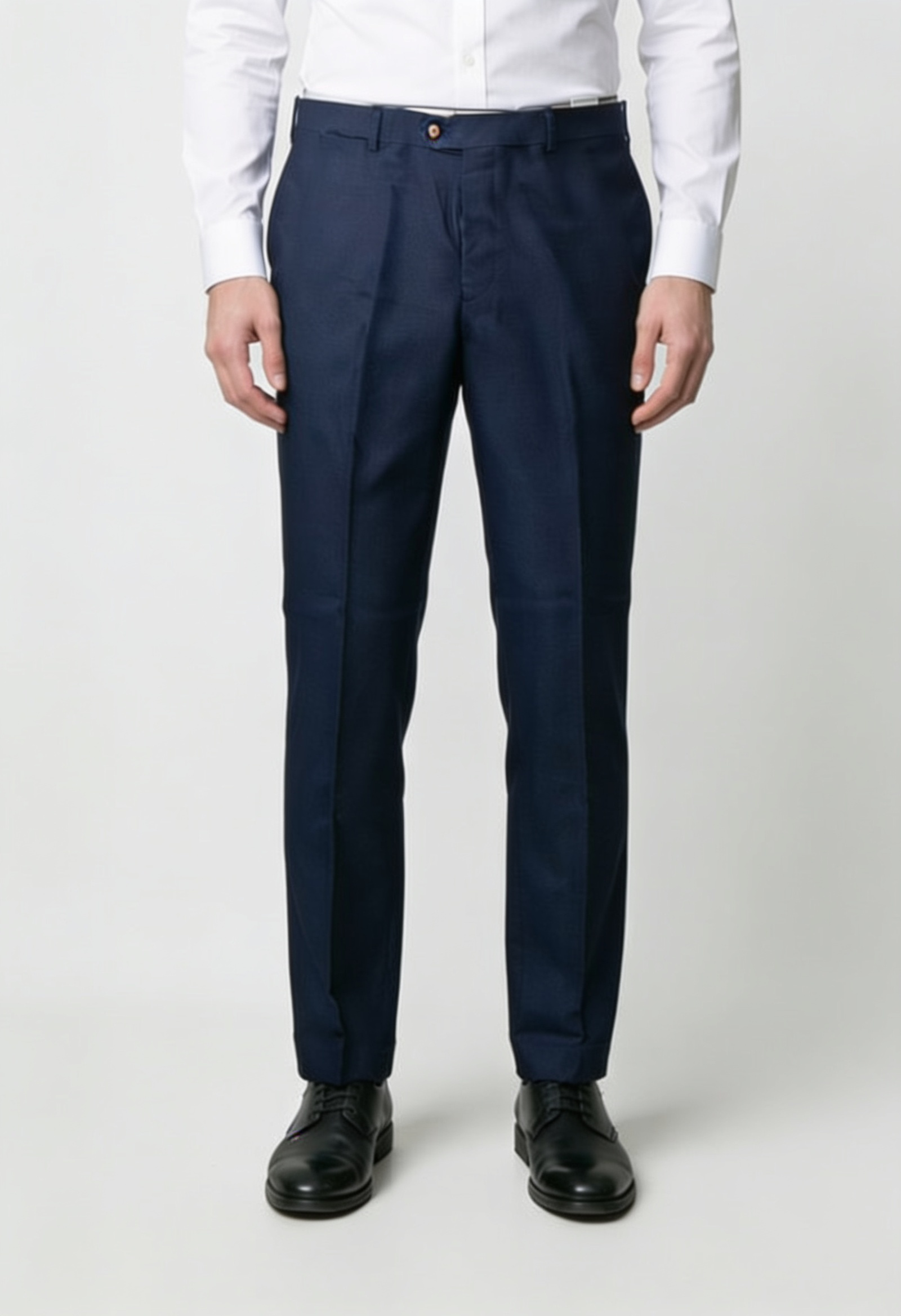 Men’s 3-Piece Textured Formal Suit - Style SULLIVAN NAVY BLUE