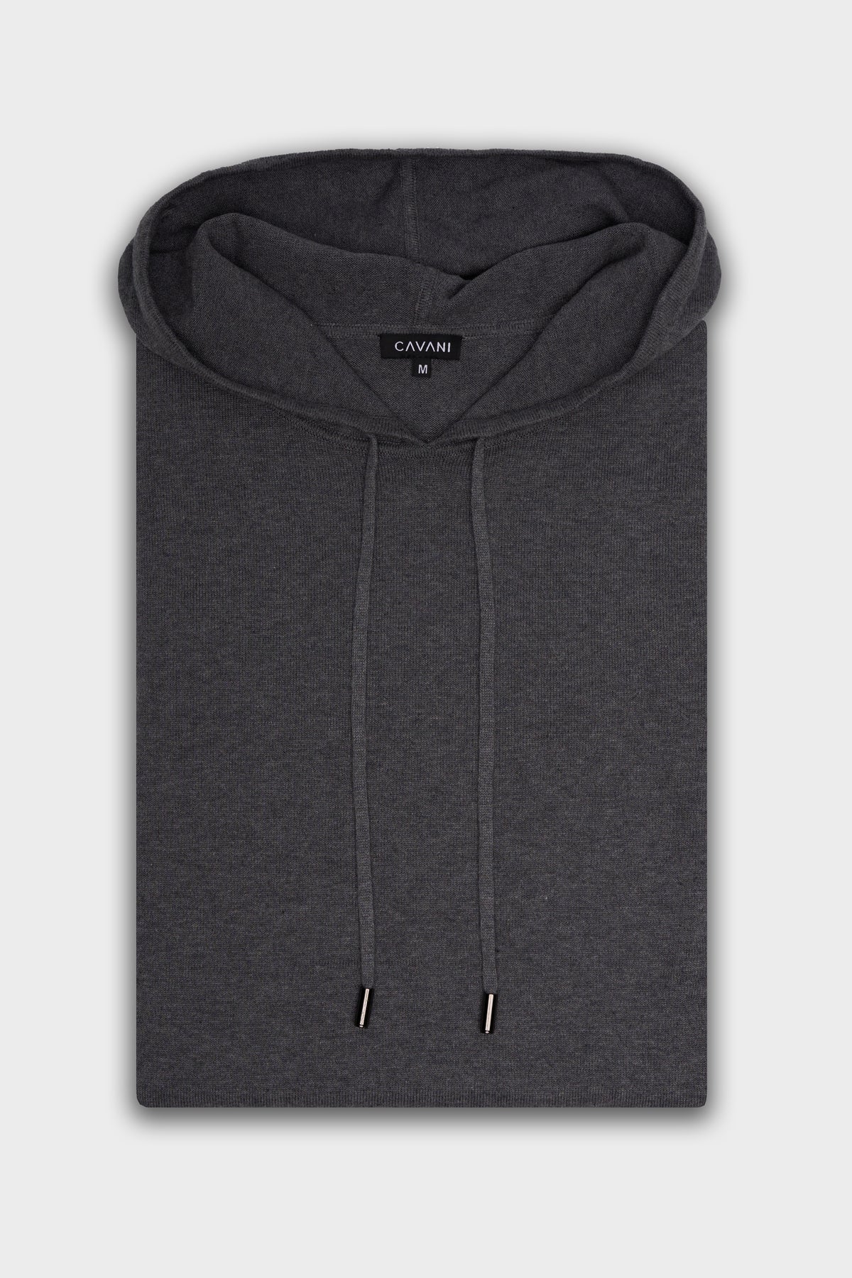 Men's Cotton Knitted Hooded Jumper – Cavani Pablo Grey picture