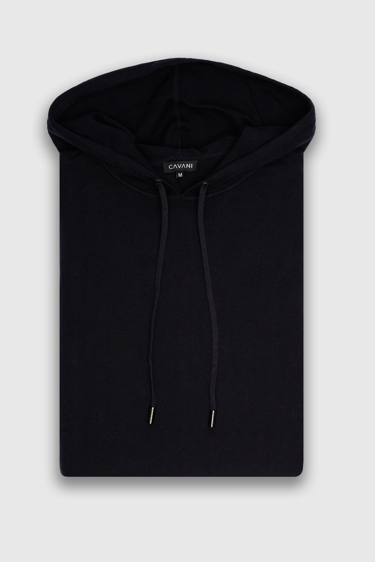 Men's Cotton Knitted Hooded Jumper – Cavani Pablo Navy picture