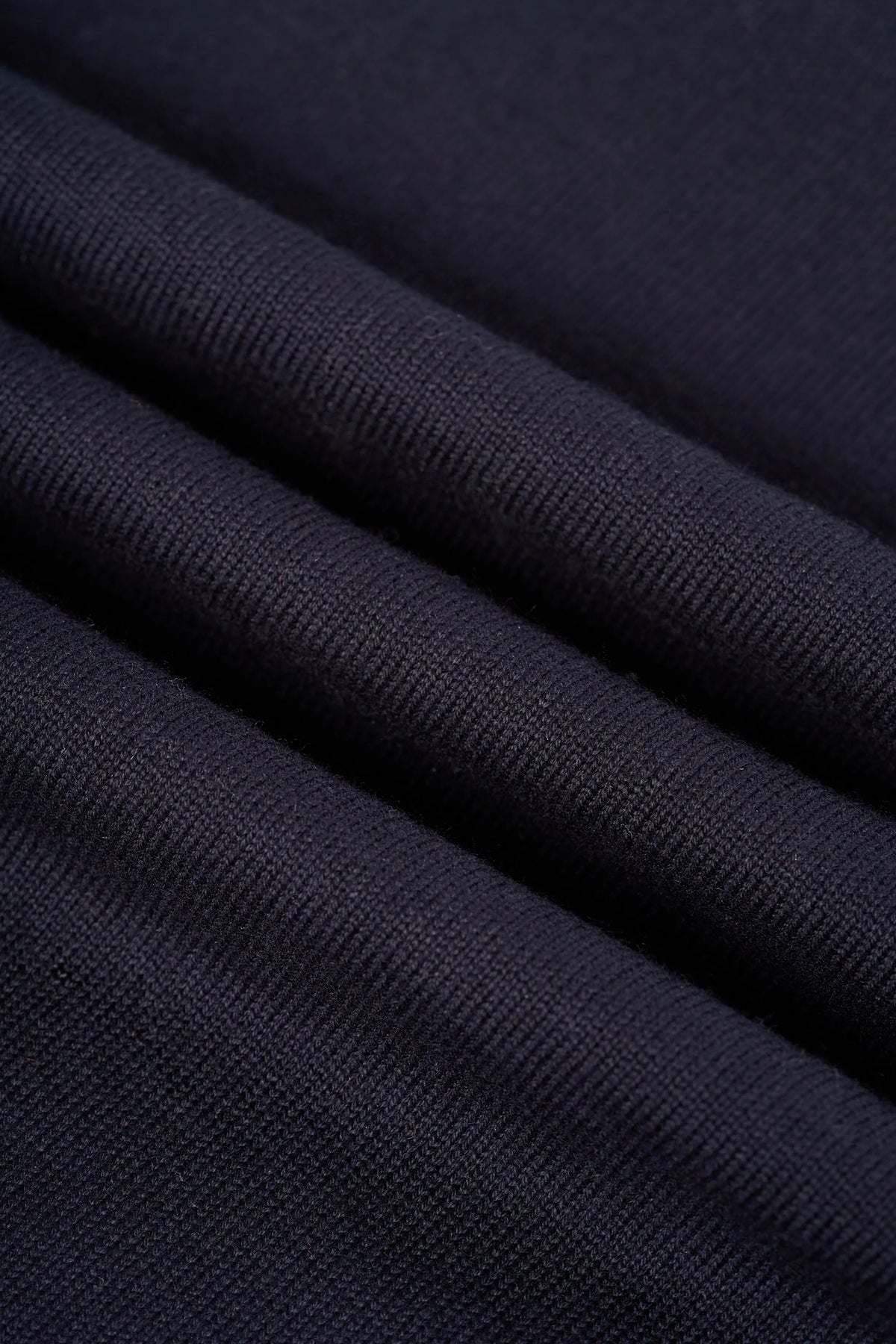 Men's Cotton Knitted Hooded Jumper – Cavani Pablo Navy fabric picture