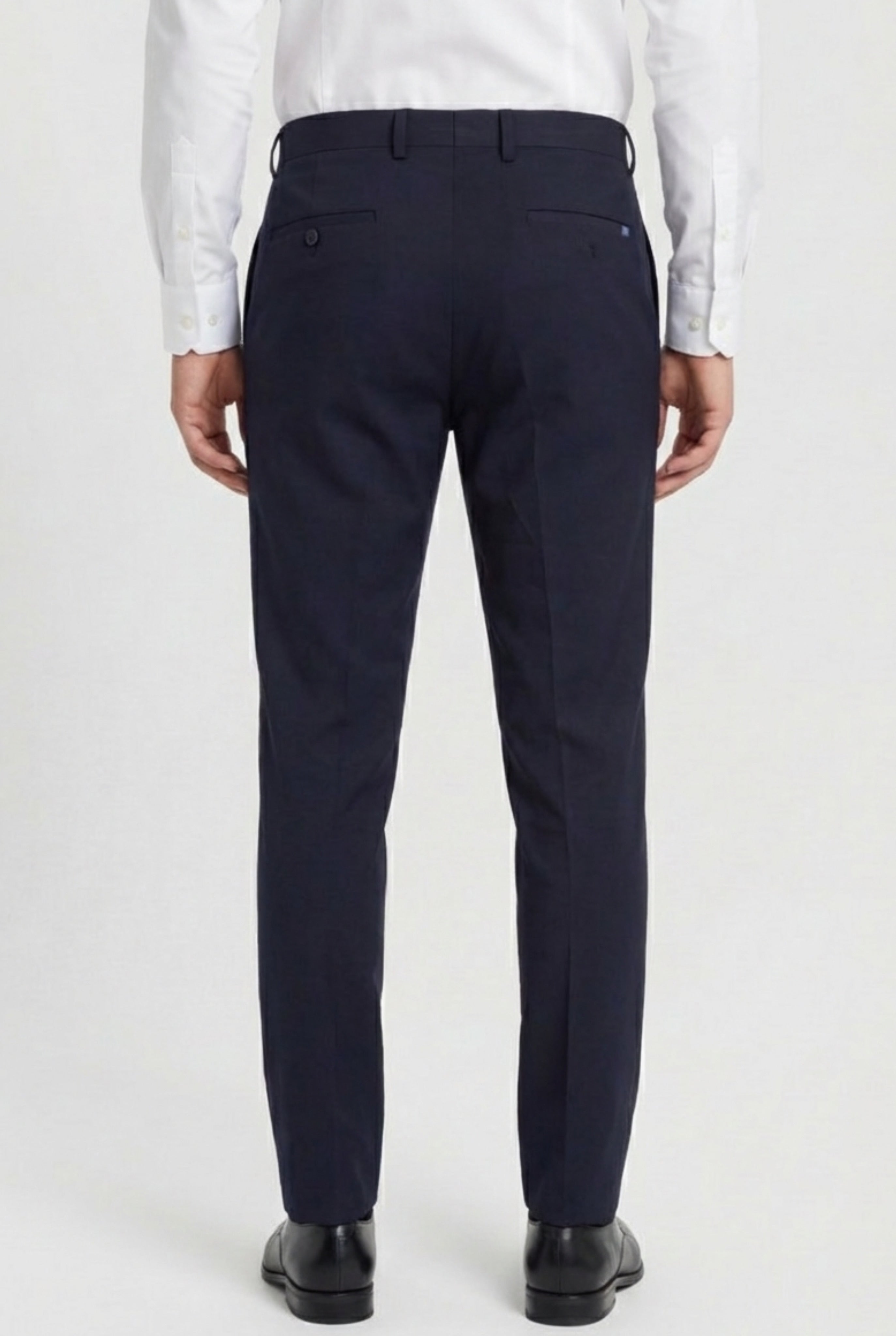 Men’s Cotton Regular Fit Chino Trousers - Zack - Black