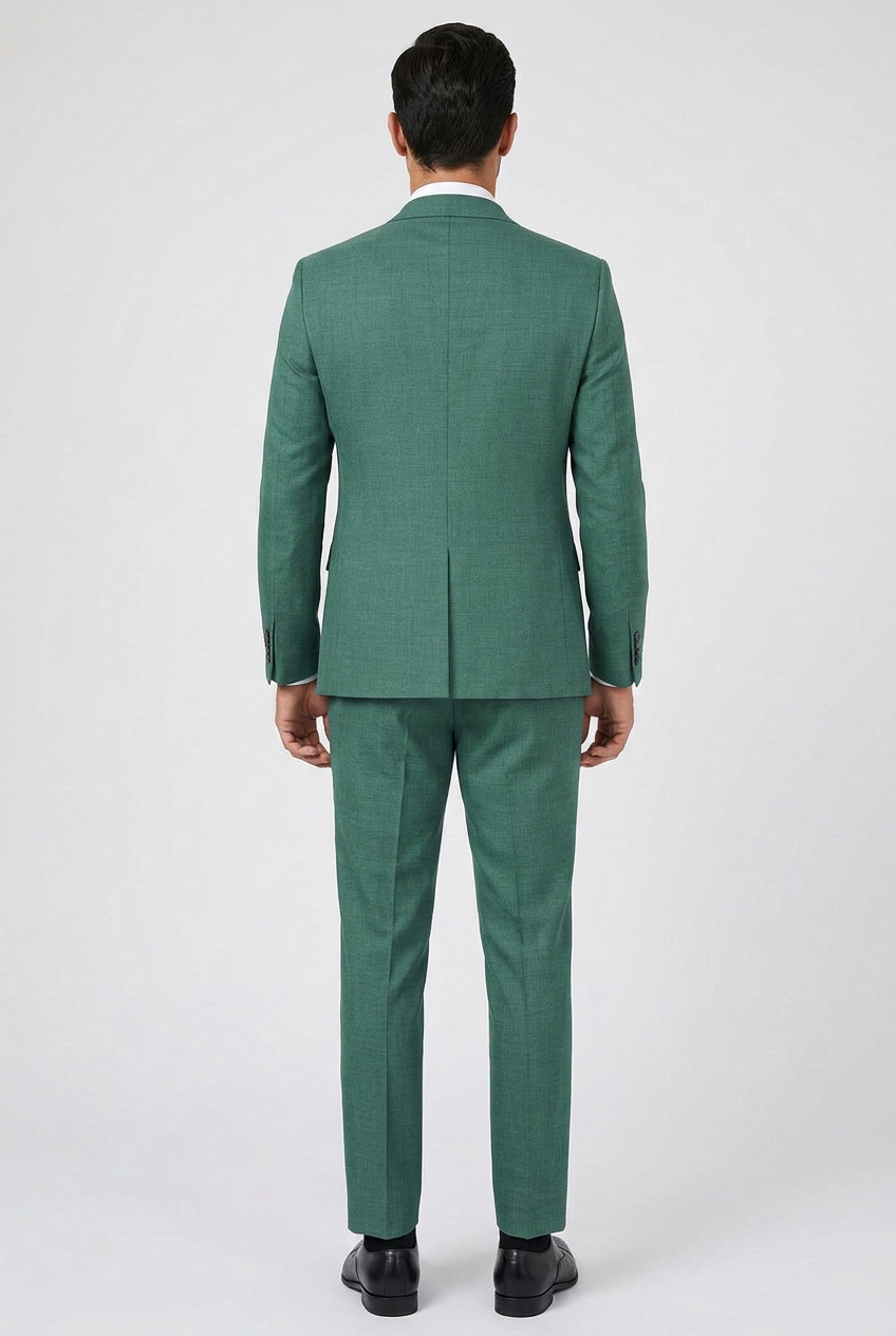 Men's Emerald Green 3 Piece Slim Fit Suit – Blazer, Waistcoat & Trousers