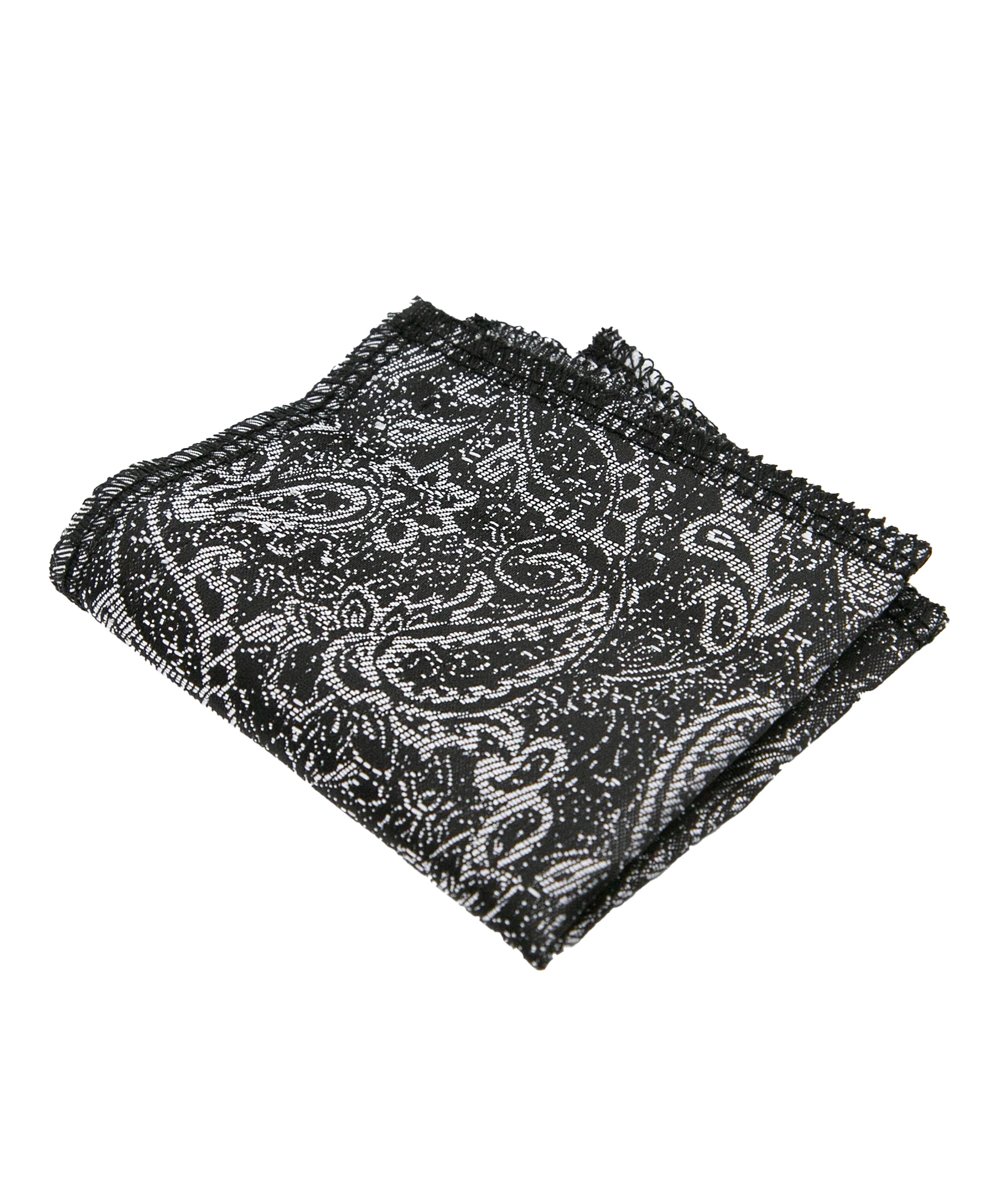 Men’s Paisley Slim Tie & Pocket Square Set in Grey Henkie Picture