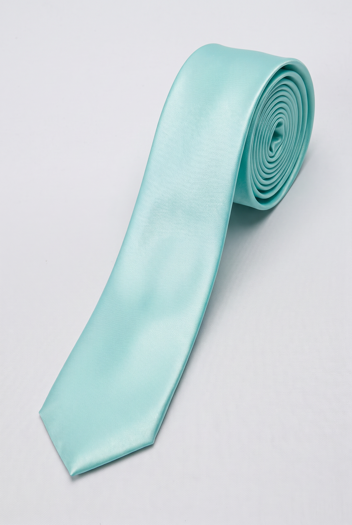 Men’s Plain Satin Tie – Classic Formal Necktie - Mint