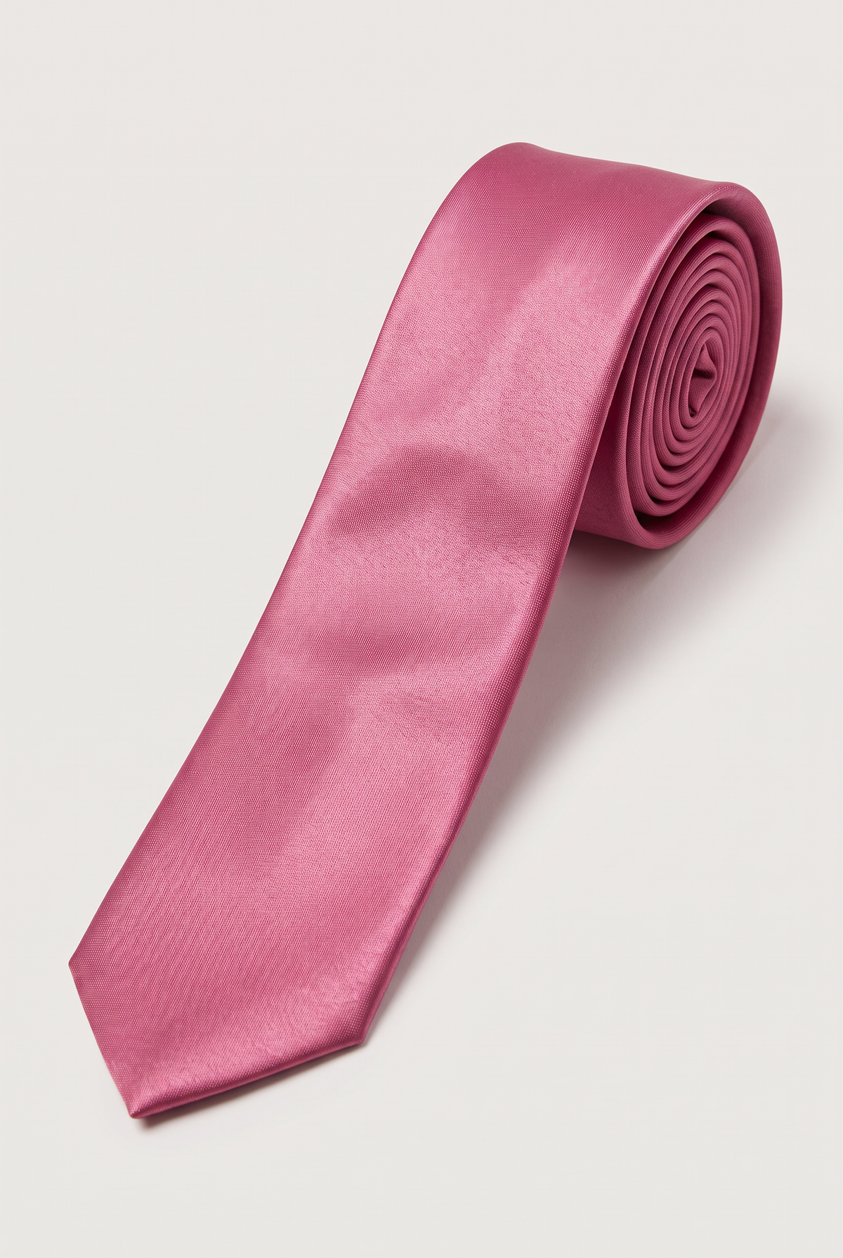Men’s Plain Satin Tie – Classic Formal Necktie - Violet