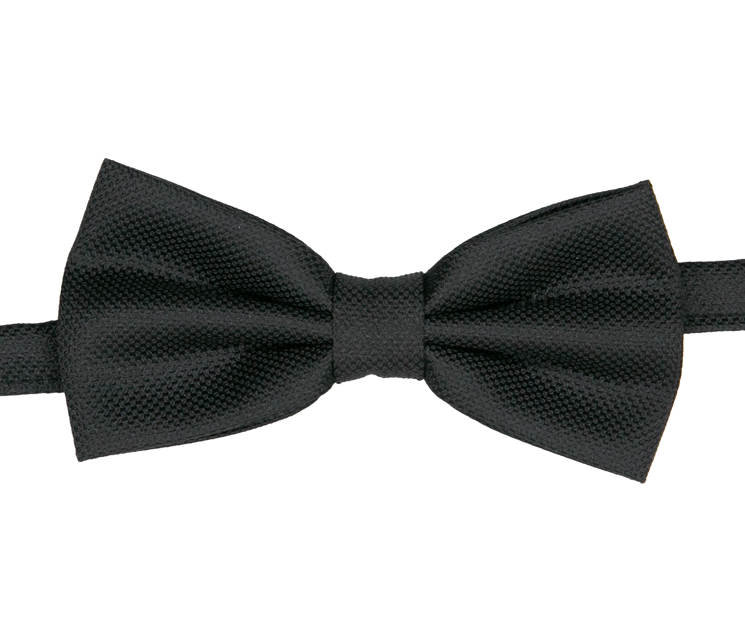 Men’s Pre-Tied Jacquard Dickie Bow Tie Neckwear - Black