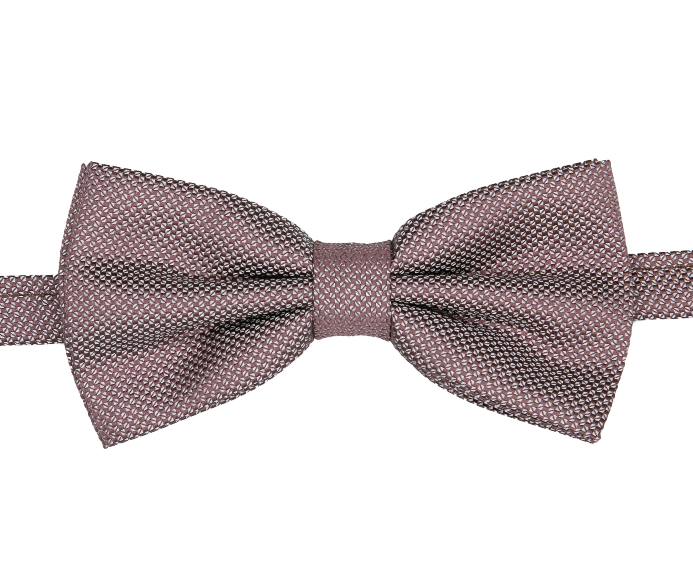 Men’s Pre-Tied Jacquard Dickie Bow Tie Neckwear - Dusty Rose