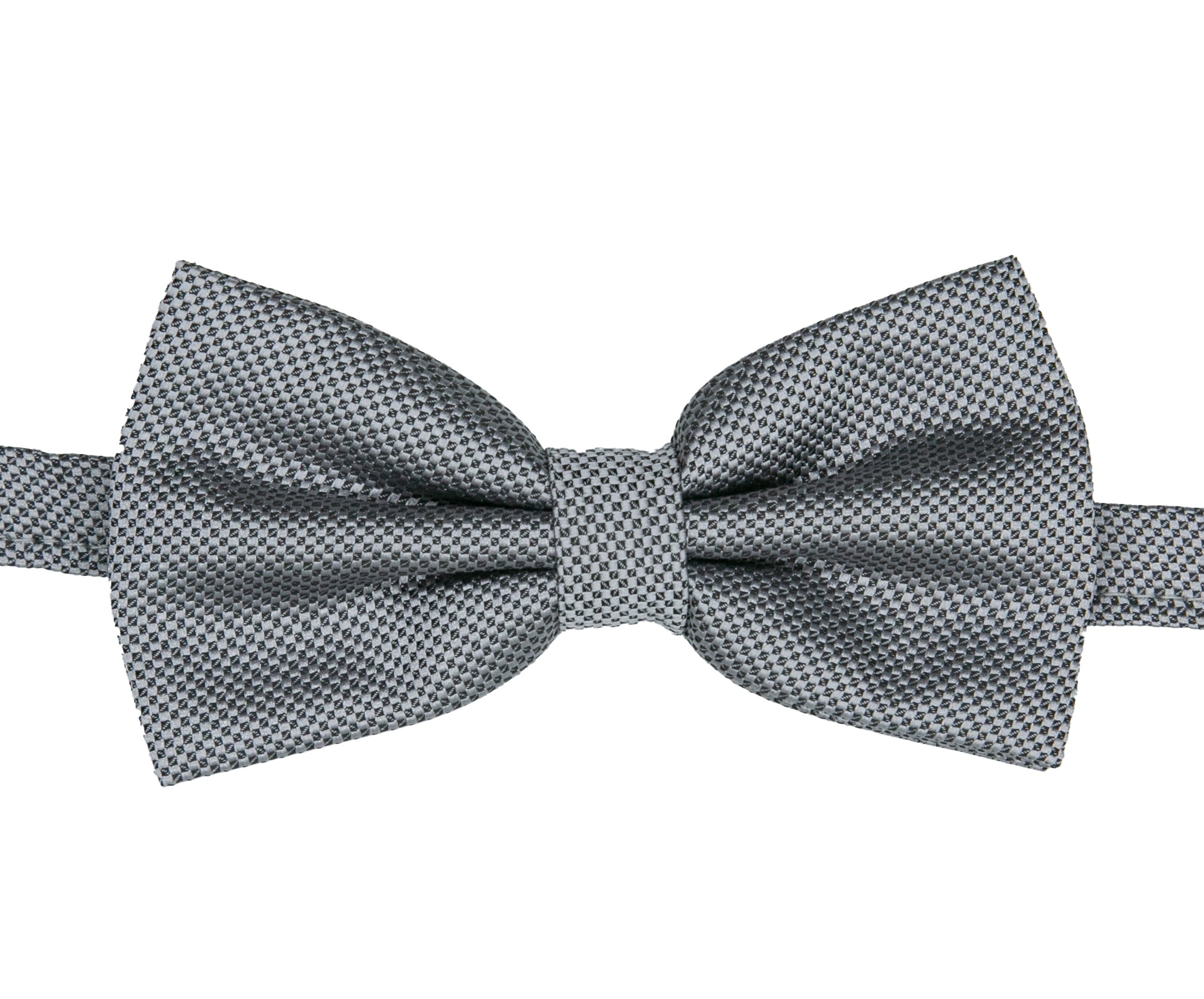 Men’s Pre-Tied Jacquard Dickie Bow Tie Neckwear - Grey