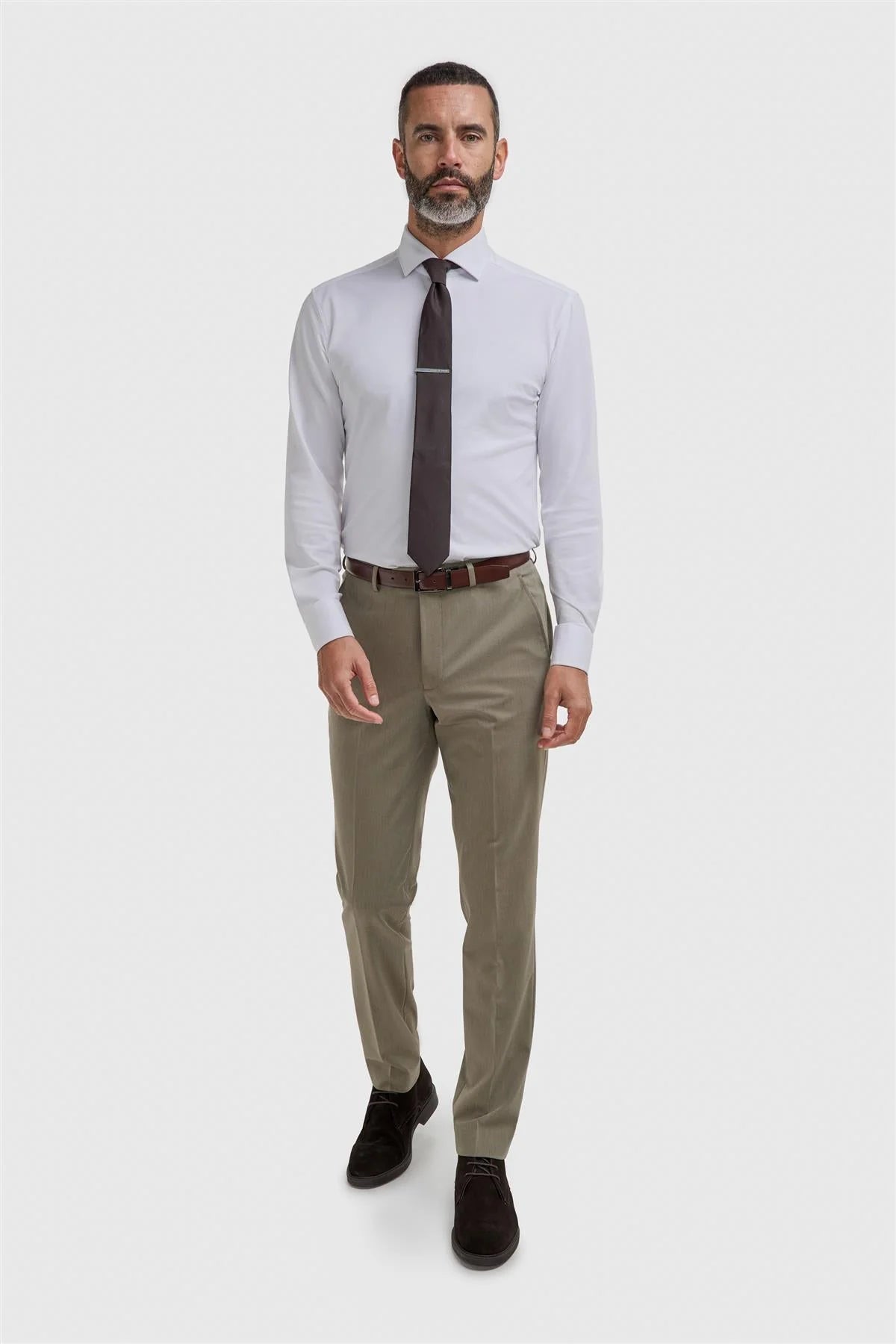 Men’s Premium Twill Trousers - Donatella - Sage Green