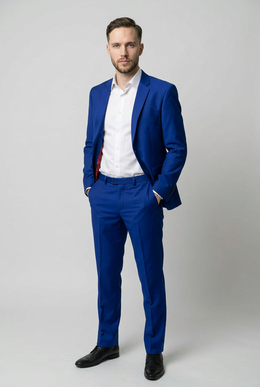 Men’s Royal Blue Tailored Suit Jacket
