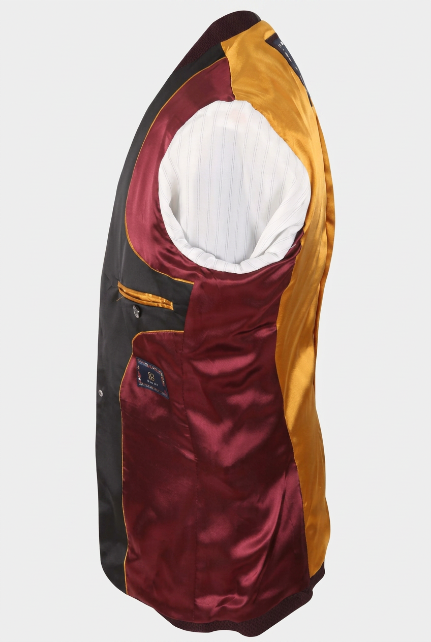 Men’s Slim Fit 2-Piece Formal Suit - Style MYERS WINE