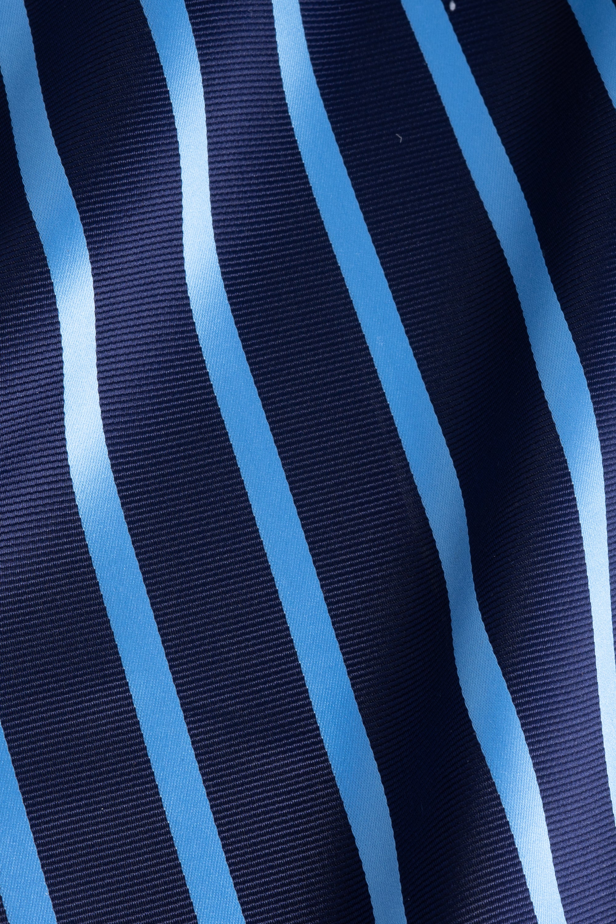 Men's Striped Tie Set - Navy Blue