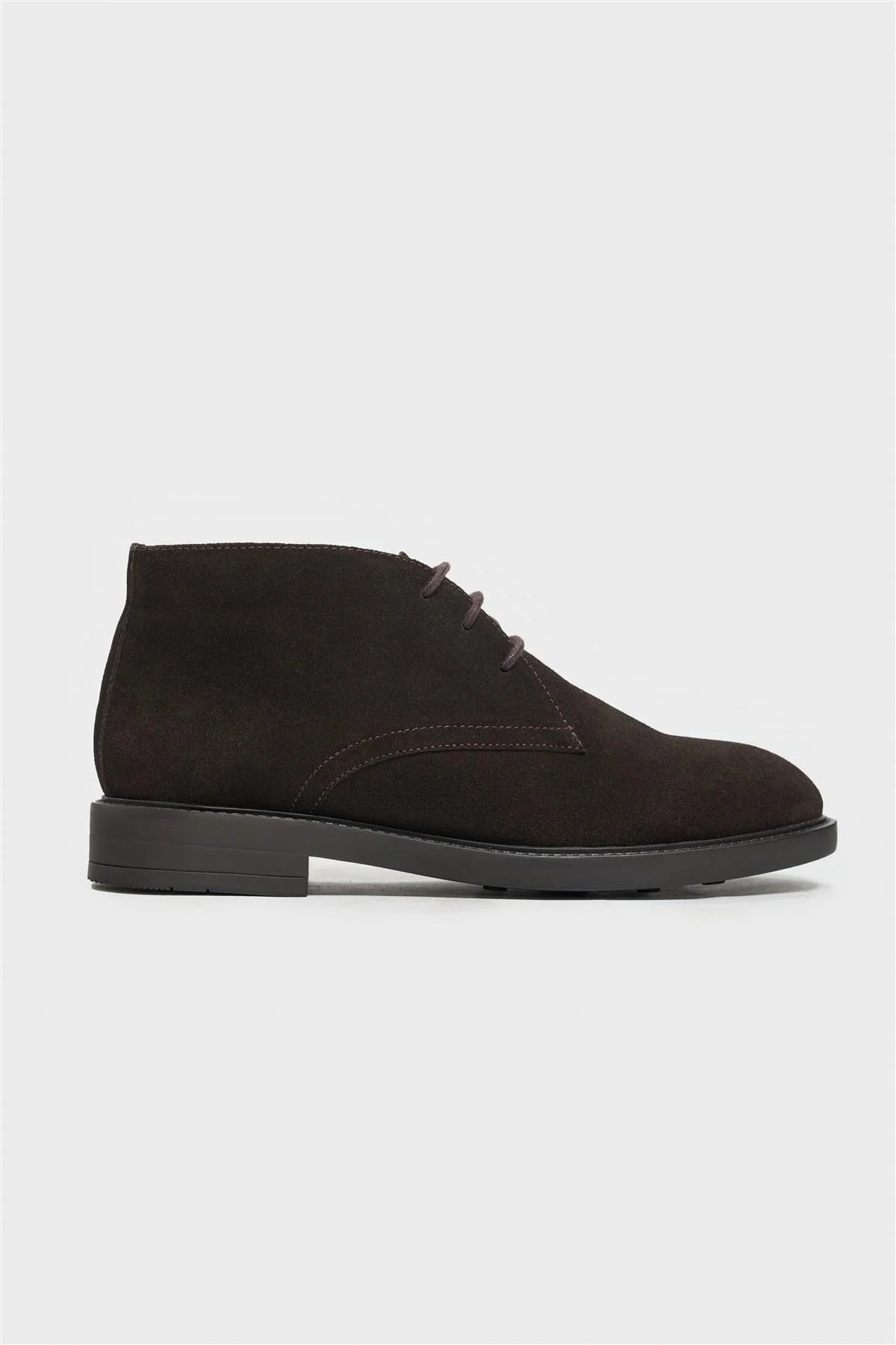 Men’s Suede Leather Chukka Boots - Fernando -Brown Side Picture