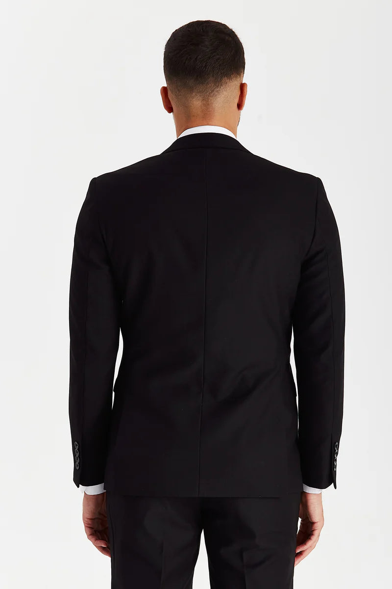 Men’s Tailored Fit Formal Blazer - Black