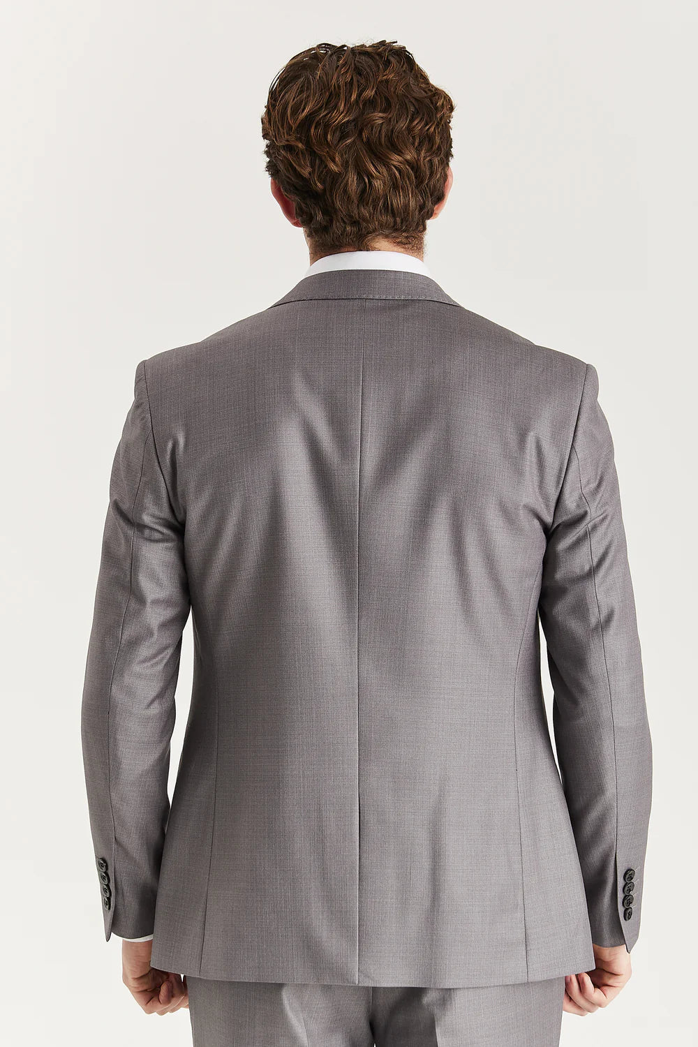 Men’s Tailored Fit Formal Suit Jacket - Edward - Grey Model Picture
