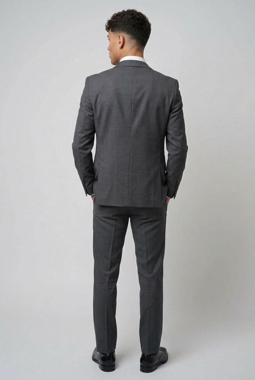 Men's Tailored Fit Grey Suit - PARKER - Grey