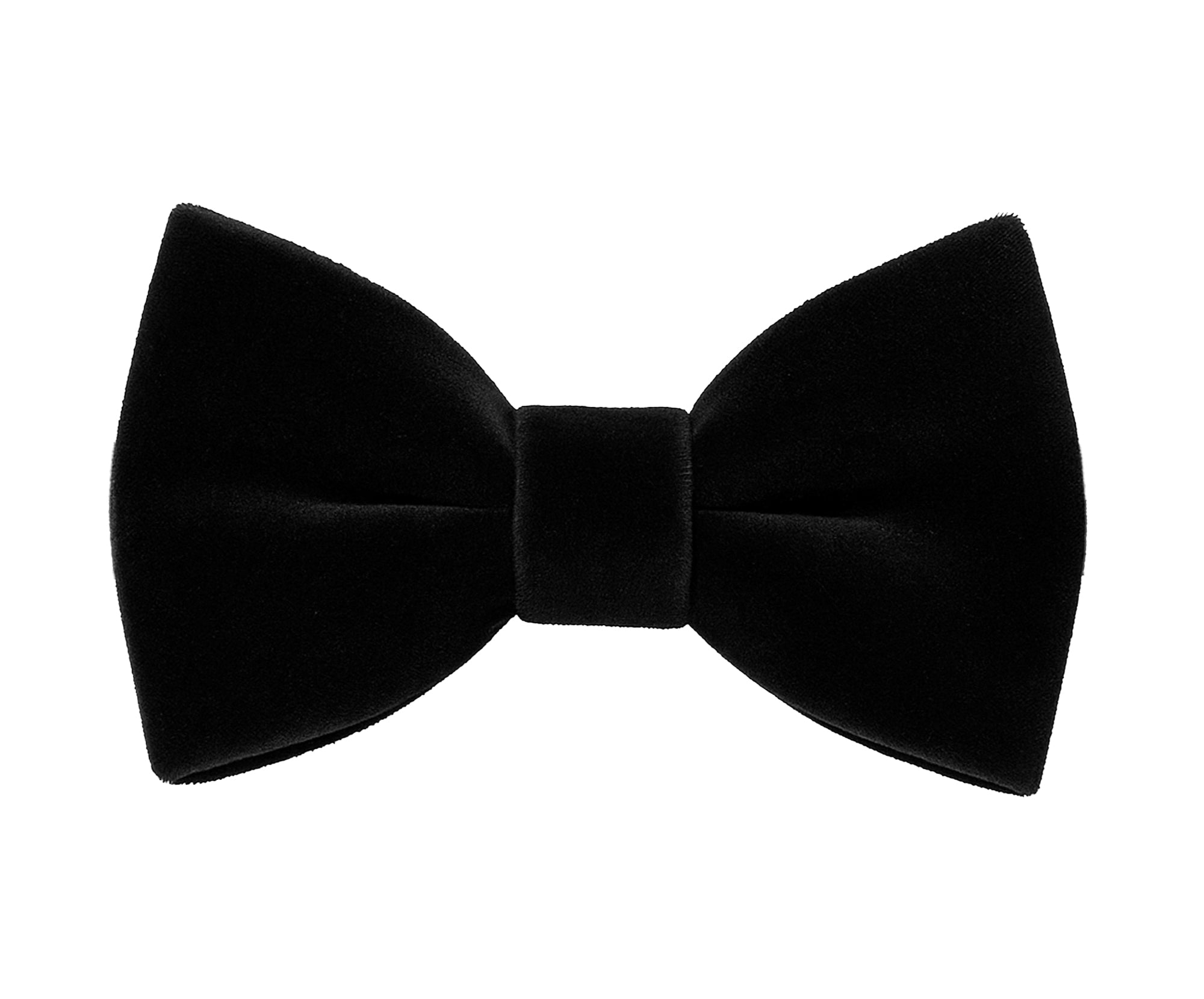 Men’s Velvet Dickie Bow Tie & Handkerchief Set - Savoy - Black