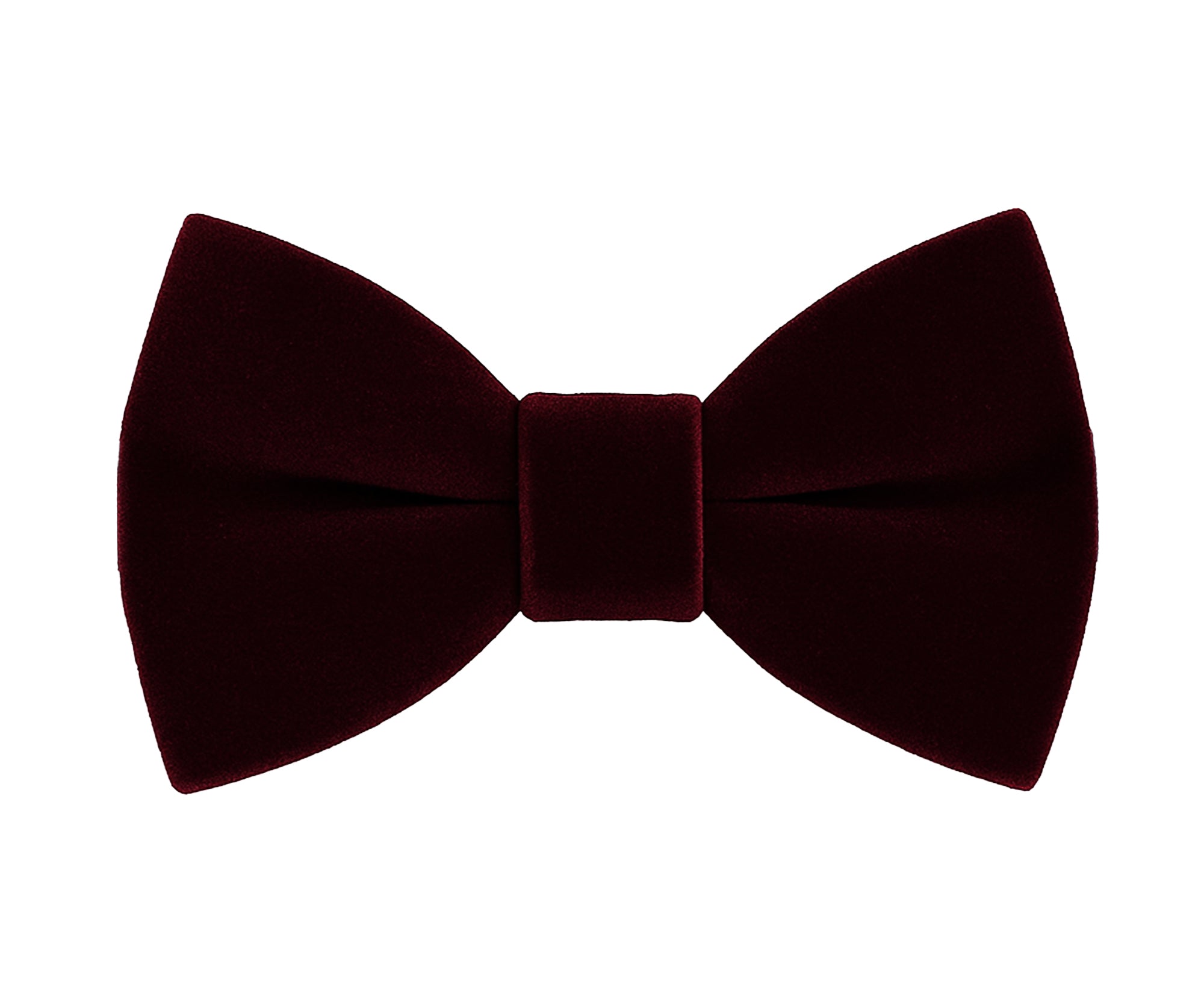 Men’s Velvet Dickie Bow Tie & Handkerchief Set - Savoy - Wine