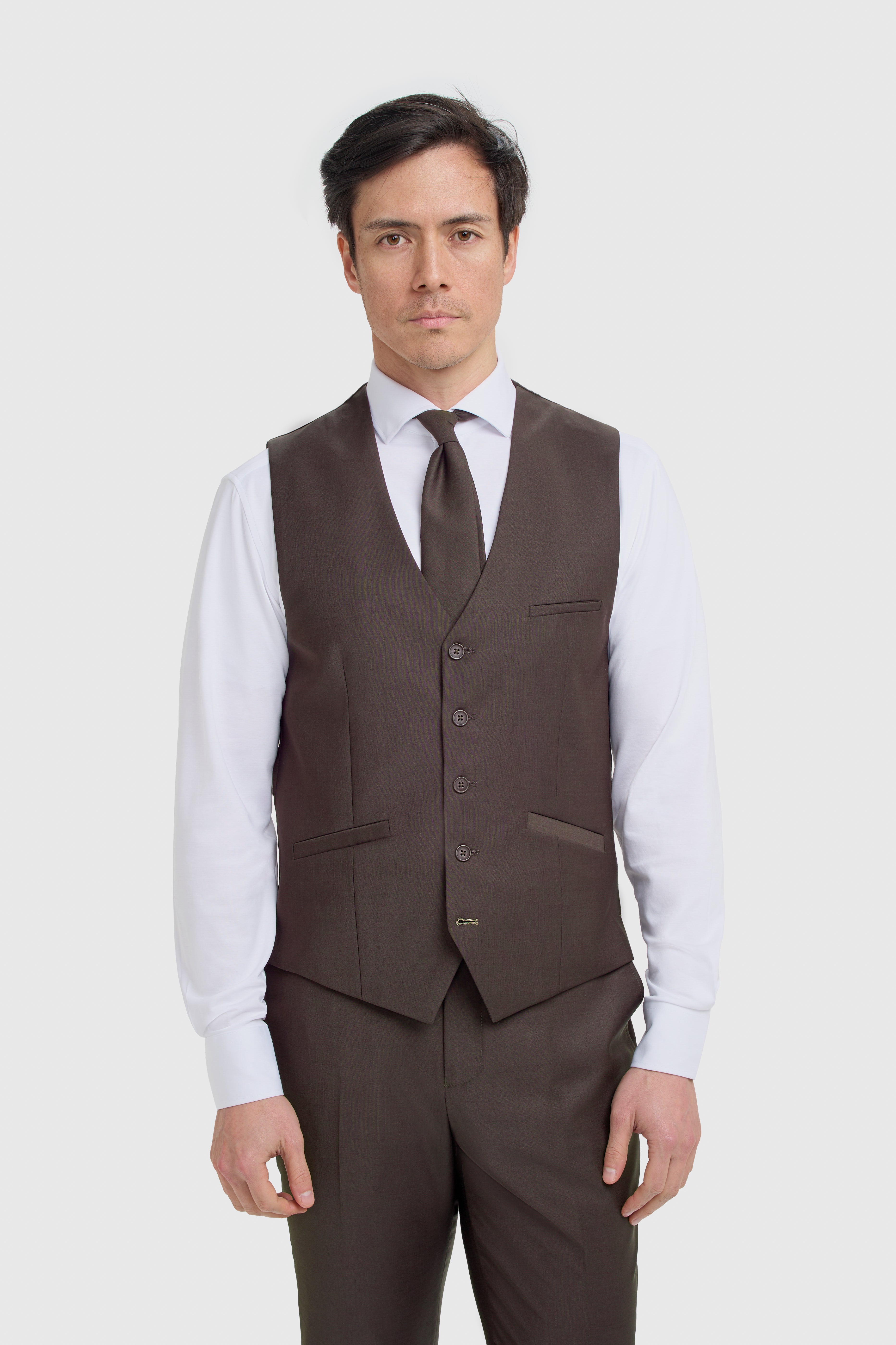 Men’s Wool 3-Piece Slim Fit Formal Suit - Bond –  Auburn
