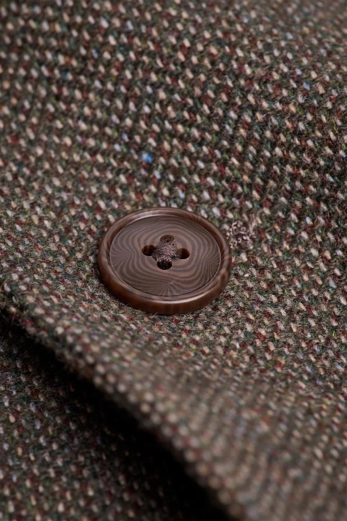 Men’s 3-Piece Wool Herringbone Tweed Suit - Thomas - Sage
