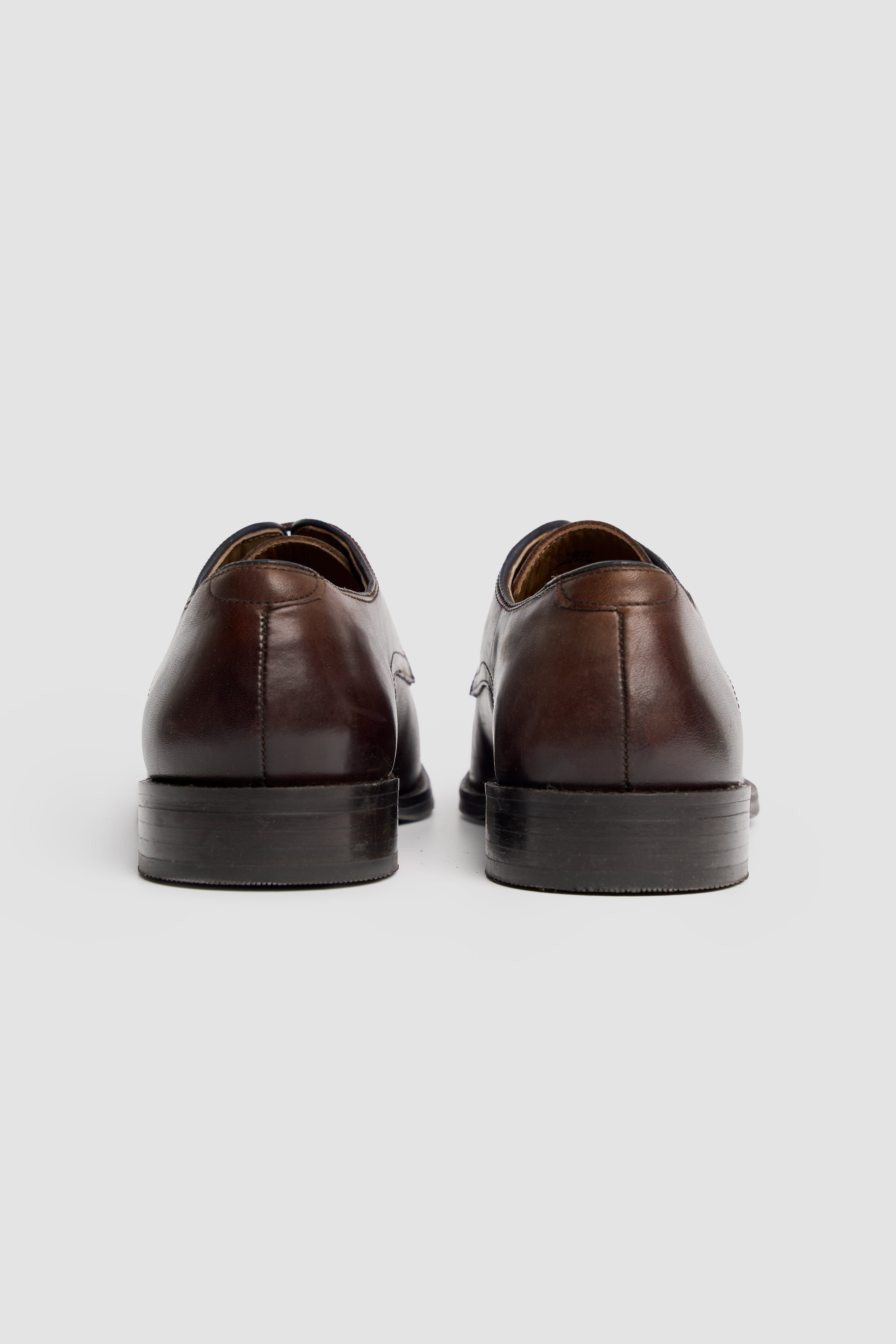 Men’s Leather Lace Up Derby Dress Shoes - Taylor - Chocolate Brown